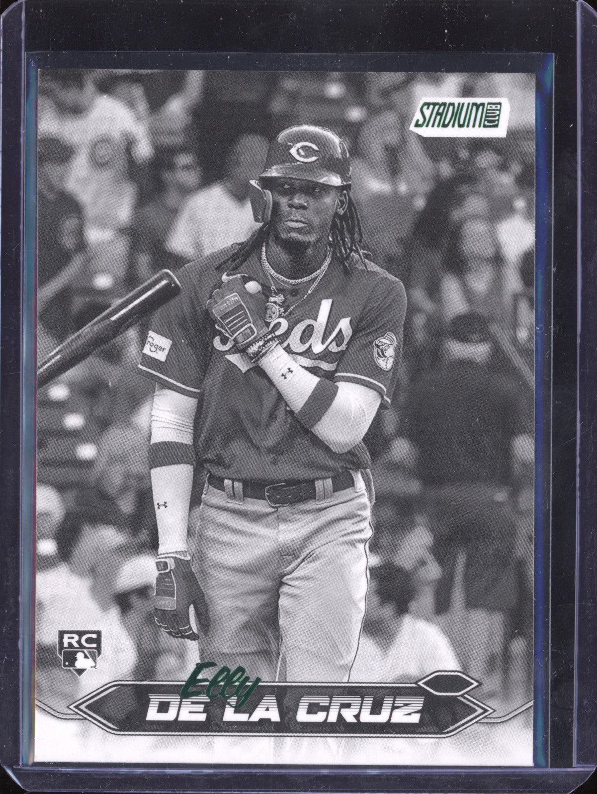 Elly De La Cruz 2024 Topps Stadium Club 48 Black and White