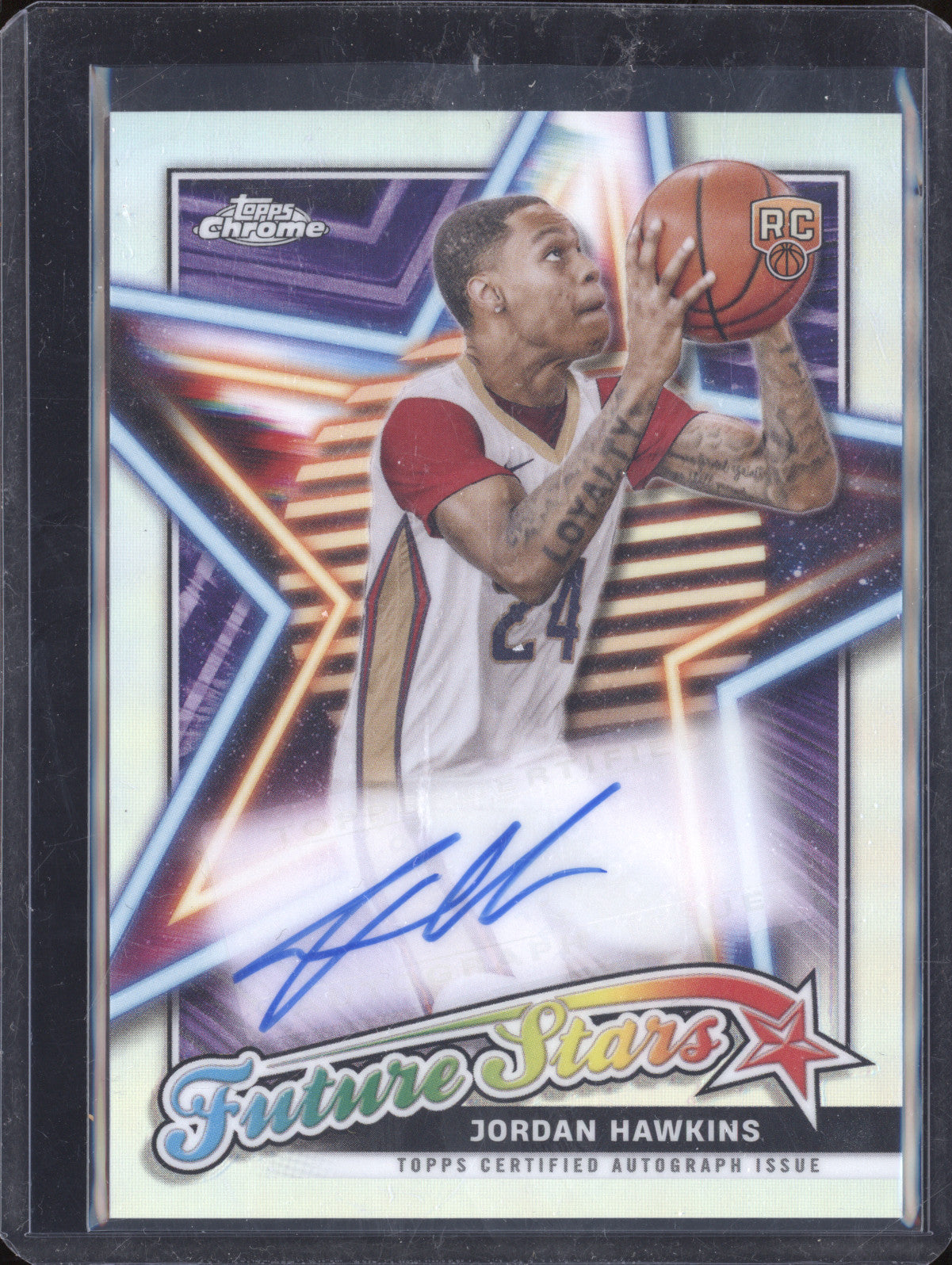Jordan Hawkins 2023-24 Topps Chrome FSA-JHA Future Stars Auto RC