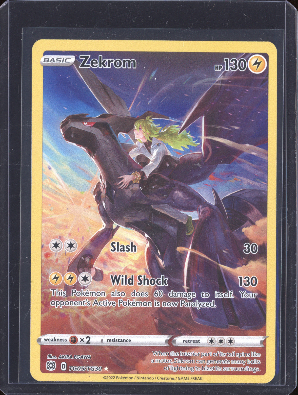 Zekrom 2022 Pokemon Brilliant Stars TG05/TG30 Full Art