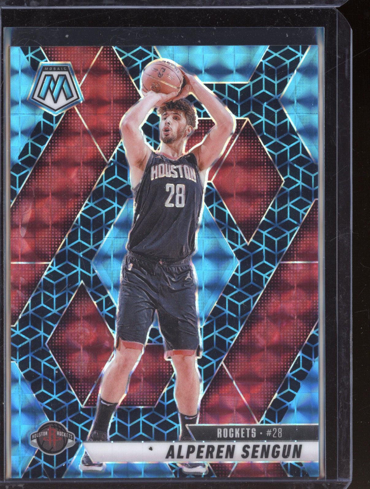Alperen Sengun 2024-25 Panini Mosaic 64 Spectris Blue FOTL 25/25