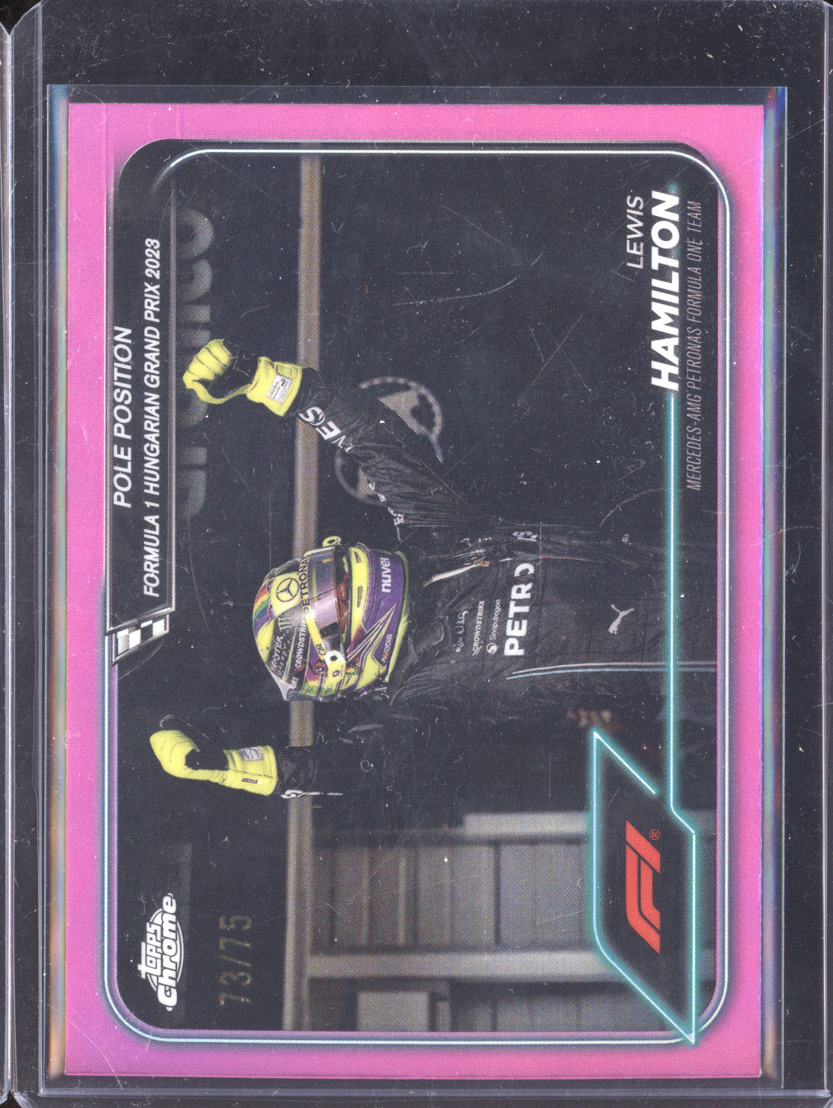 Lewis Hamilton 2024 Topps Chrome F1 158 Pink 73/75