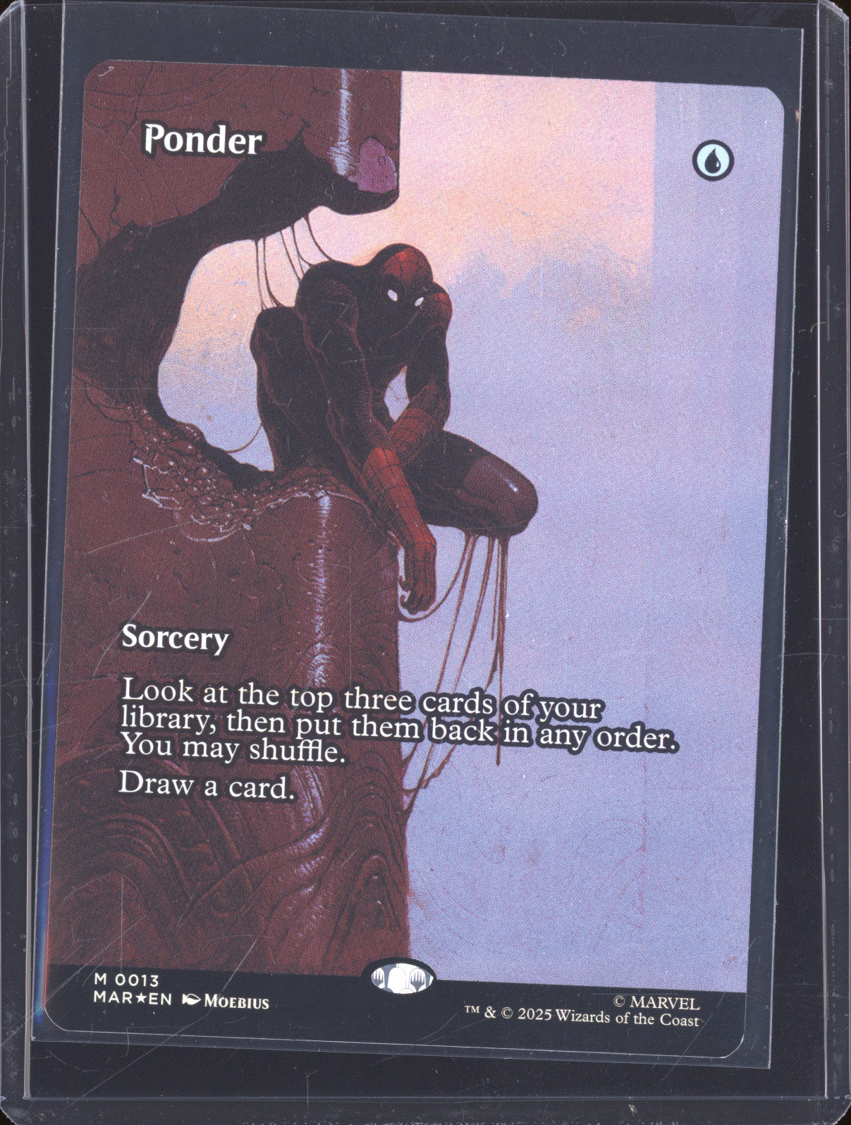 2025 Magic The Gathering Marvel Spider-Man M 13 Ponder Mythic Foil Borderless