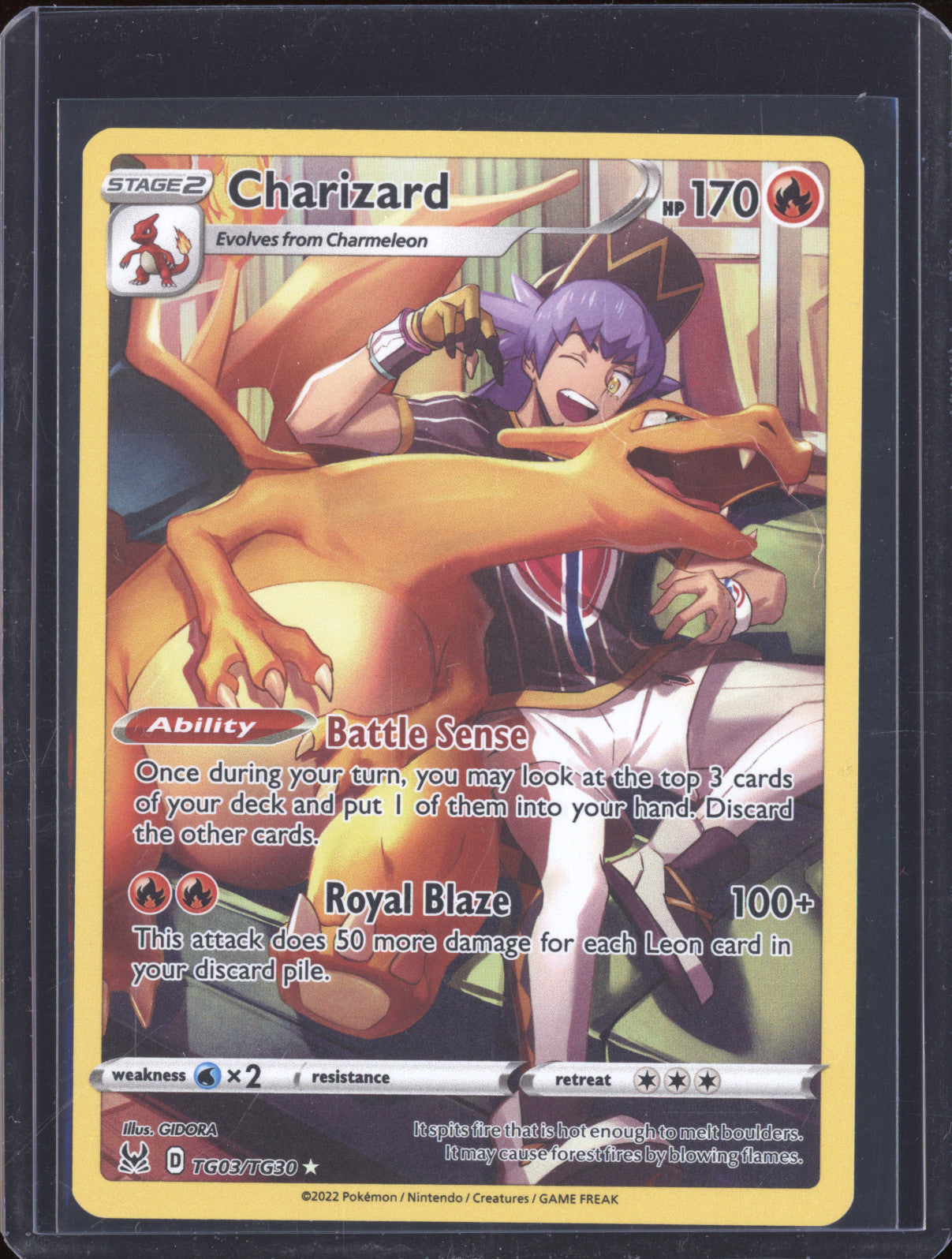 Charizard 2022 Pokemon Lost Origin TG03/TG30 Full Art
