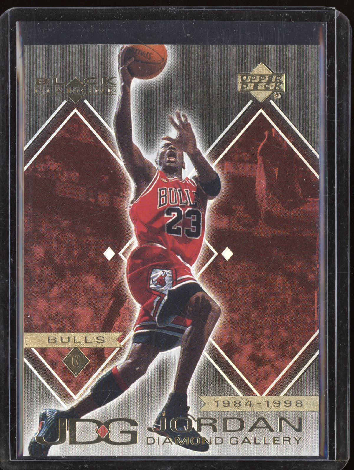 Michael Jordan 1999-00 Upper Deck Black Diamond DG4 Diamond Gallery Holo