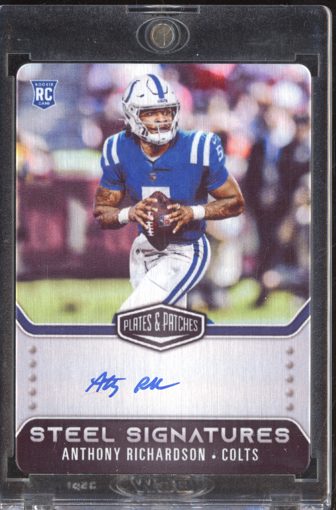 Anthony Richardson 2023 Panini Plates & Patches RSSAR Steel Signatures RC 74/300
