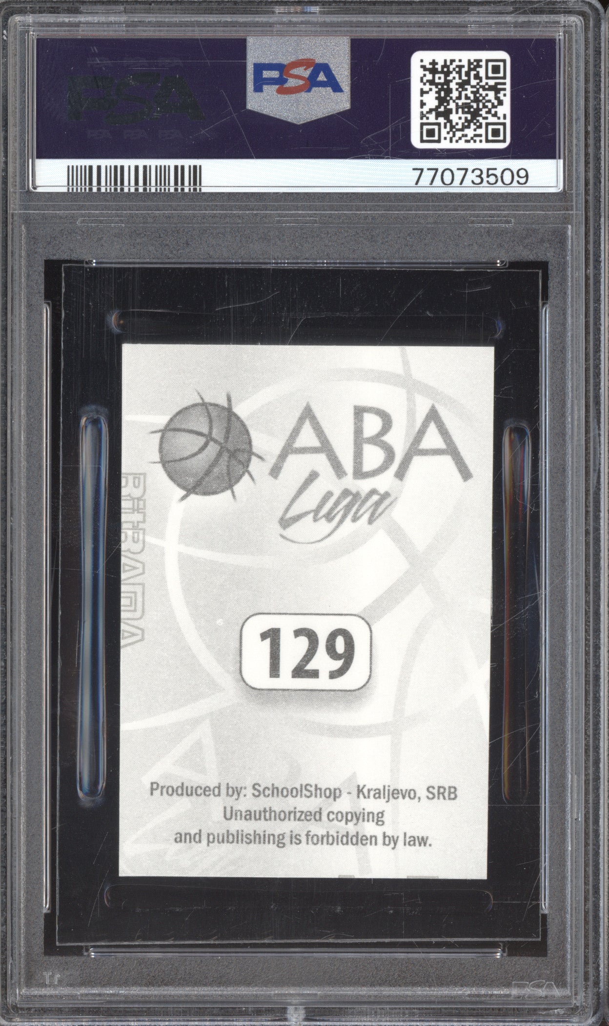 2014 Schoolshop ABA Liga Nikola Jokic RC PSA 8