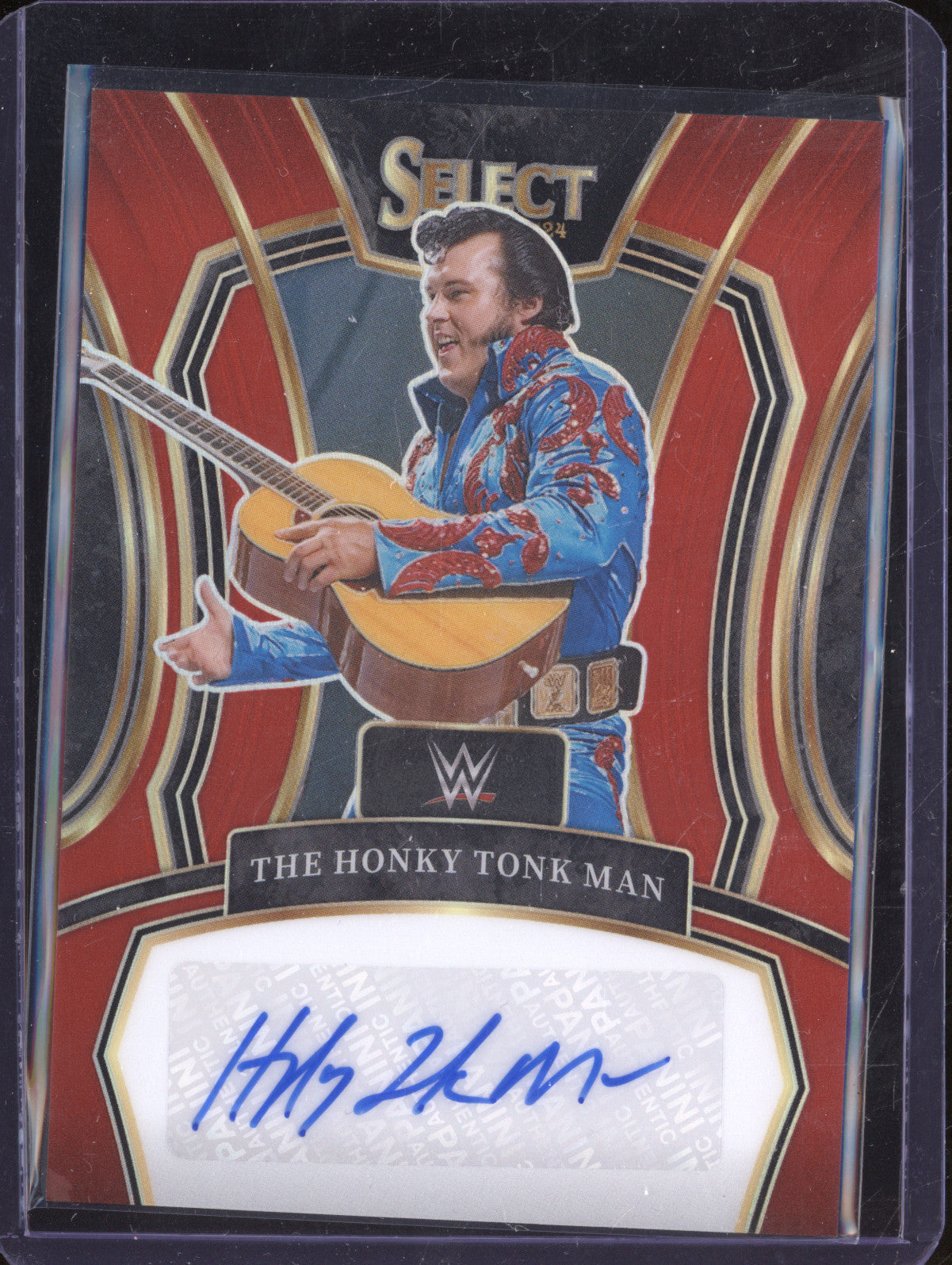 The Honky Tonk Man 2024 Panini Prizm LS-HTM Legendary Signatures Red 62/99