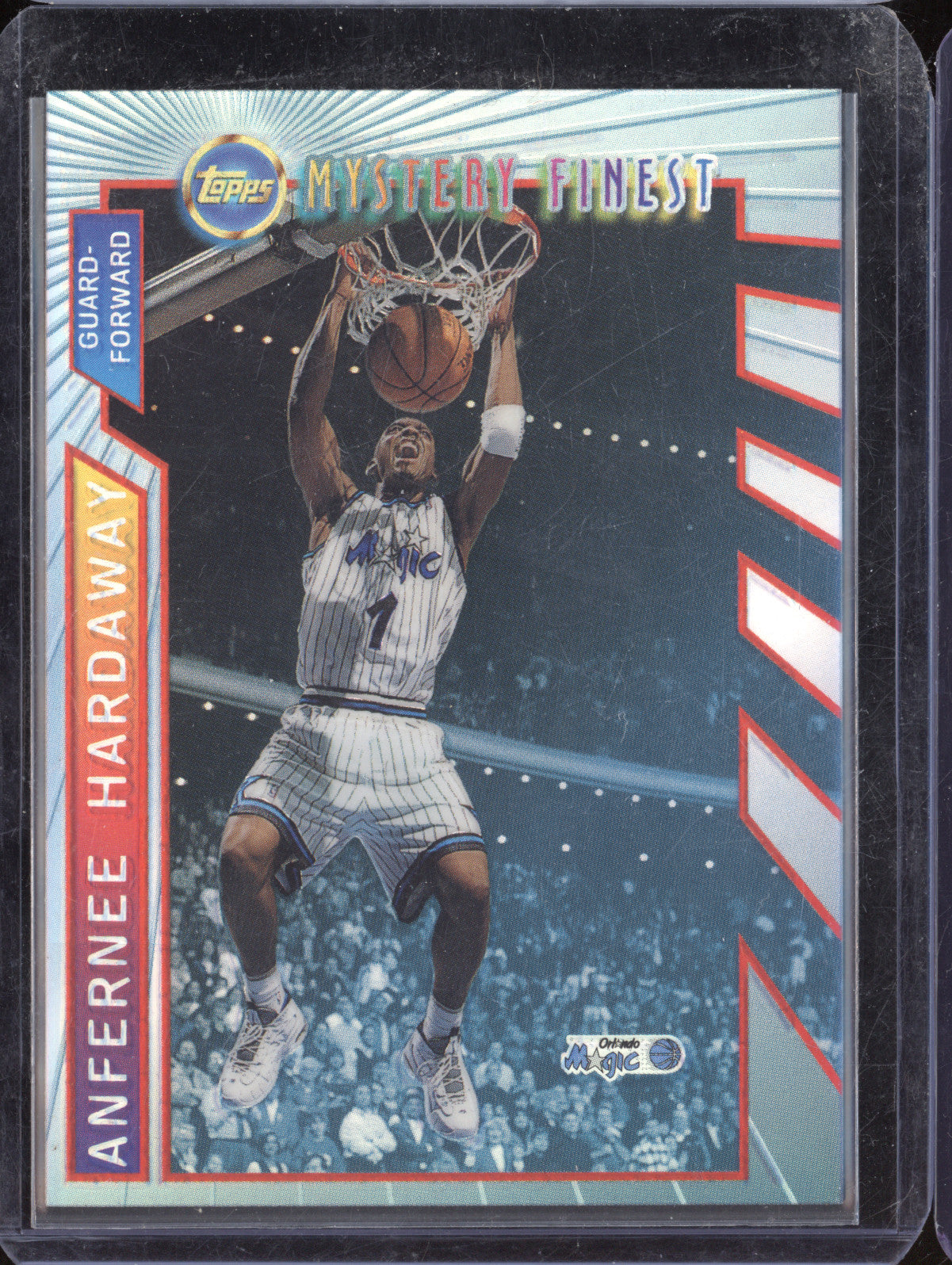 Anfernee Hardawau 1996-97 Topps Mystery Finest M3 Borderless Refractor