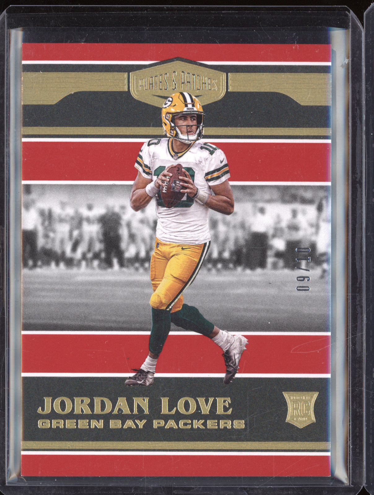 2020 Panini Plates & Patches Football 162 Jordan Love RC 09/10