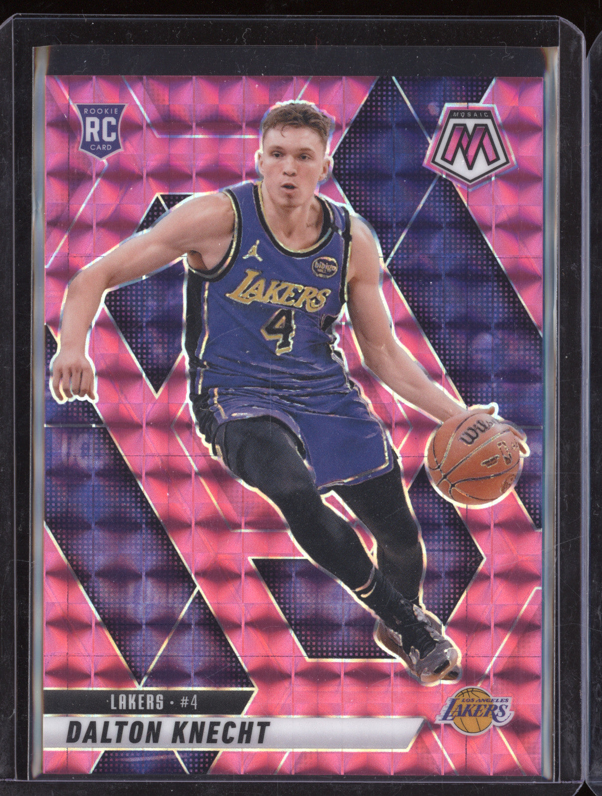 Dalton Knecht 2024-25 Panini Mosaic 238 Pink Mosaic RC 89/175