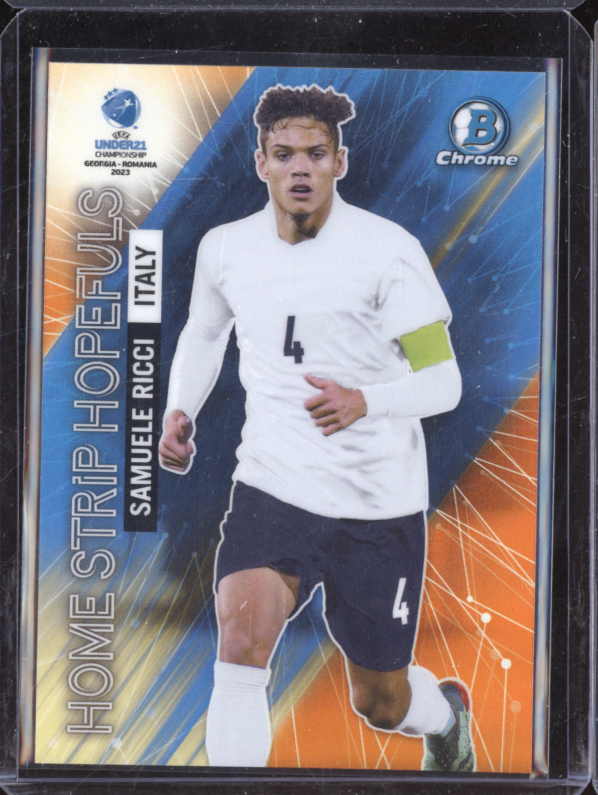 Samuele Ricci Bowman Chrome Under 21 Euro HS-7 Home Strip Hopefuls Orange /25