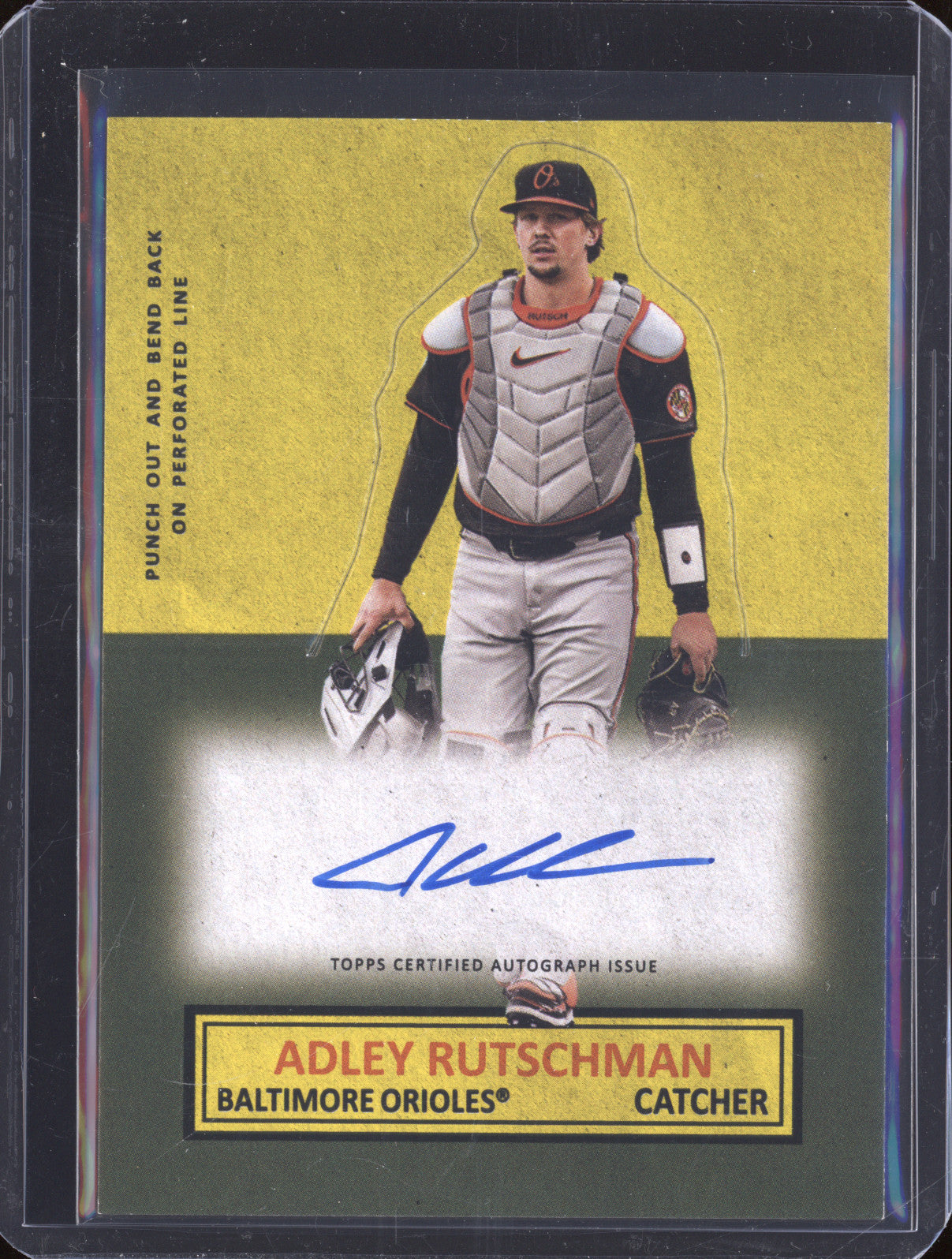 Adley Rutschman 2025 Topps Archives 64SUA-AR Stand-Ups Auto