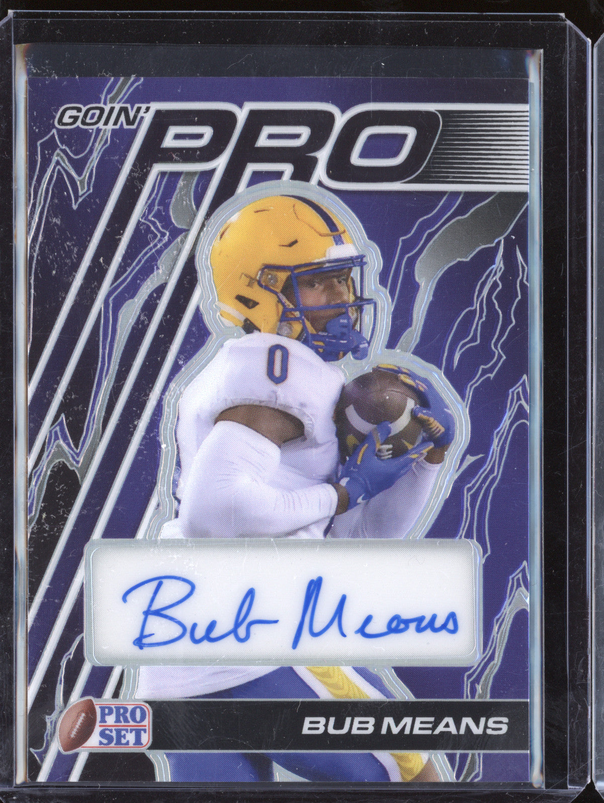 Bub Means 2024 Leaf Pro Set GP-BM1 Goin' Pro Autograph Prismatic Purple 9/10