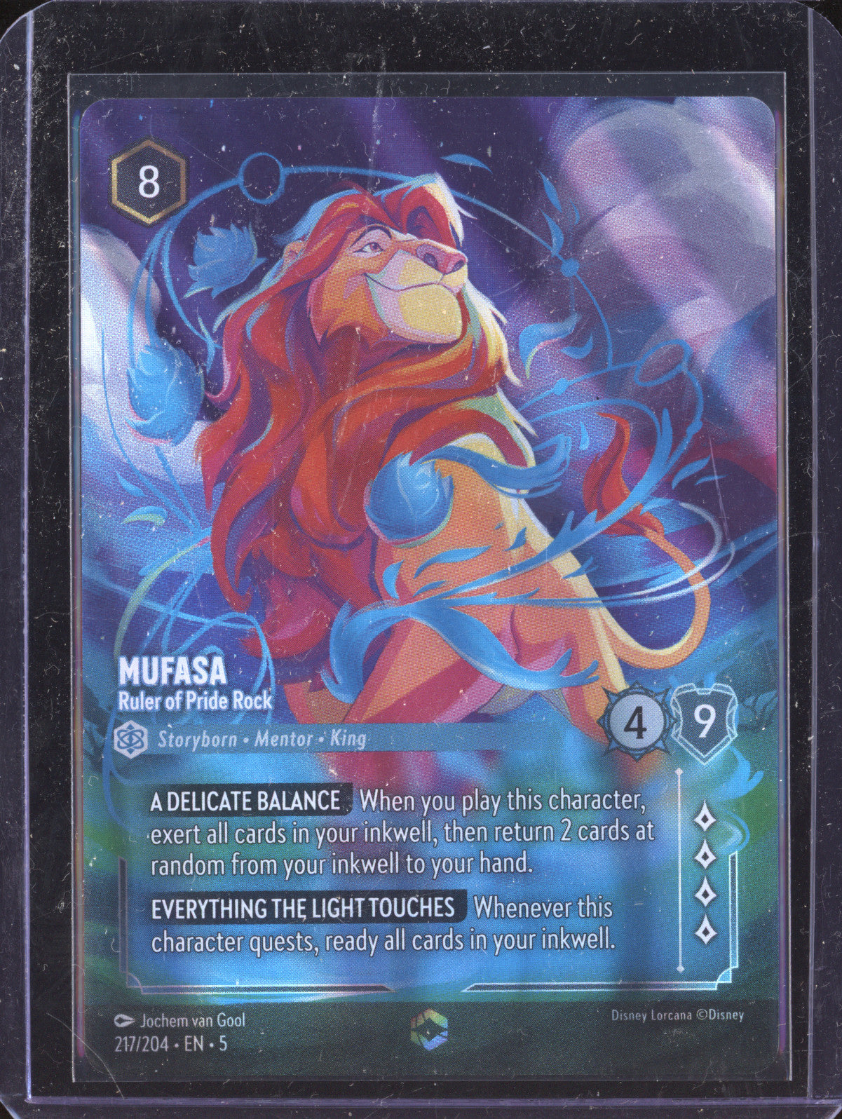 Mufasa 2024 Lorcana Shimmering Skies 217/204 Enchanted