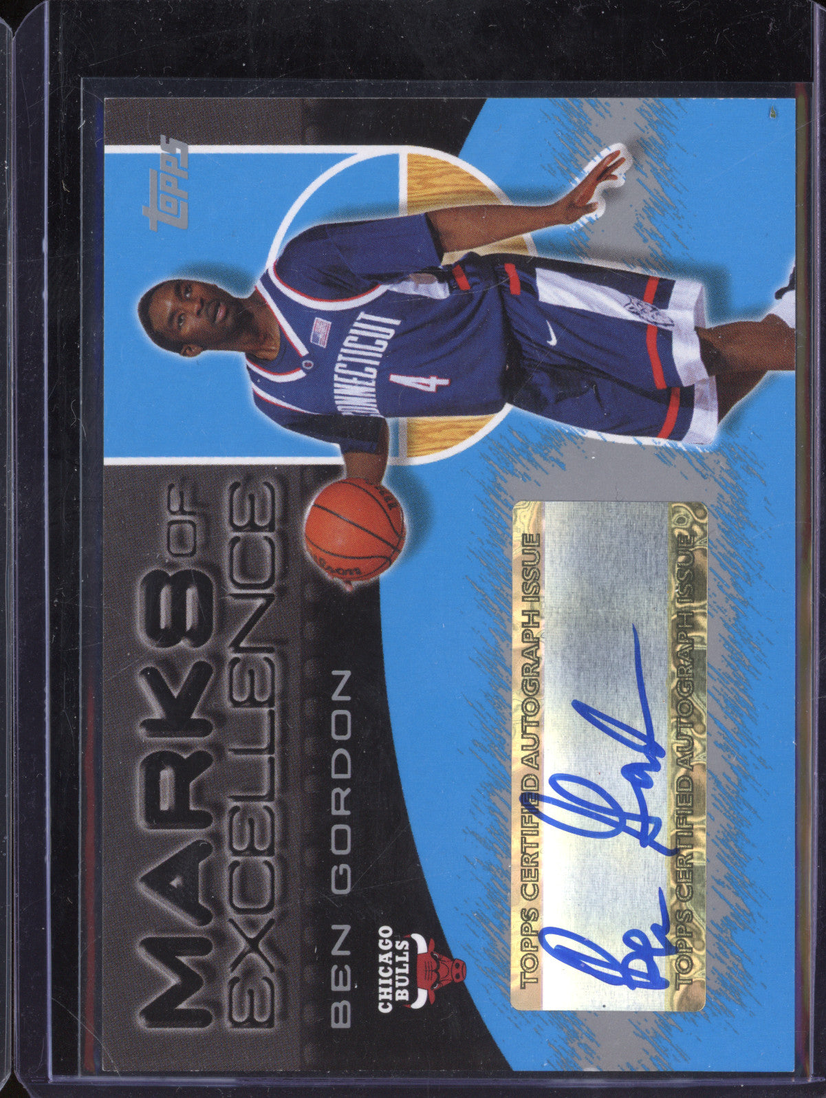 Ben Gordon 2004-05 Topps ME-BG Marks of Excellence Auto