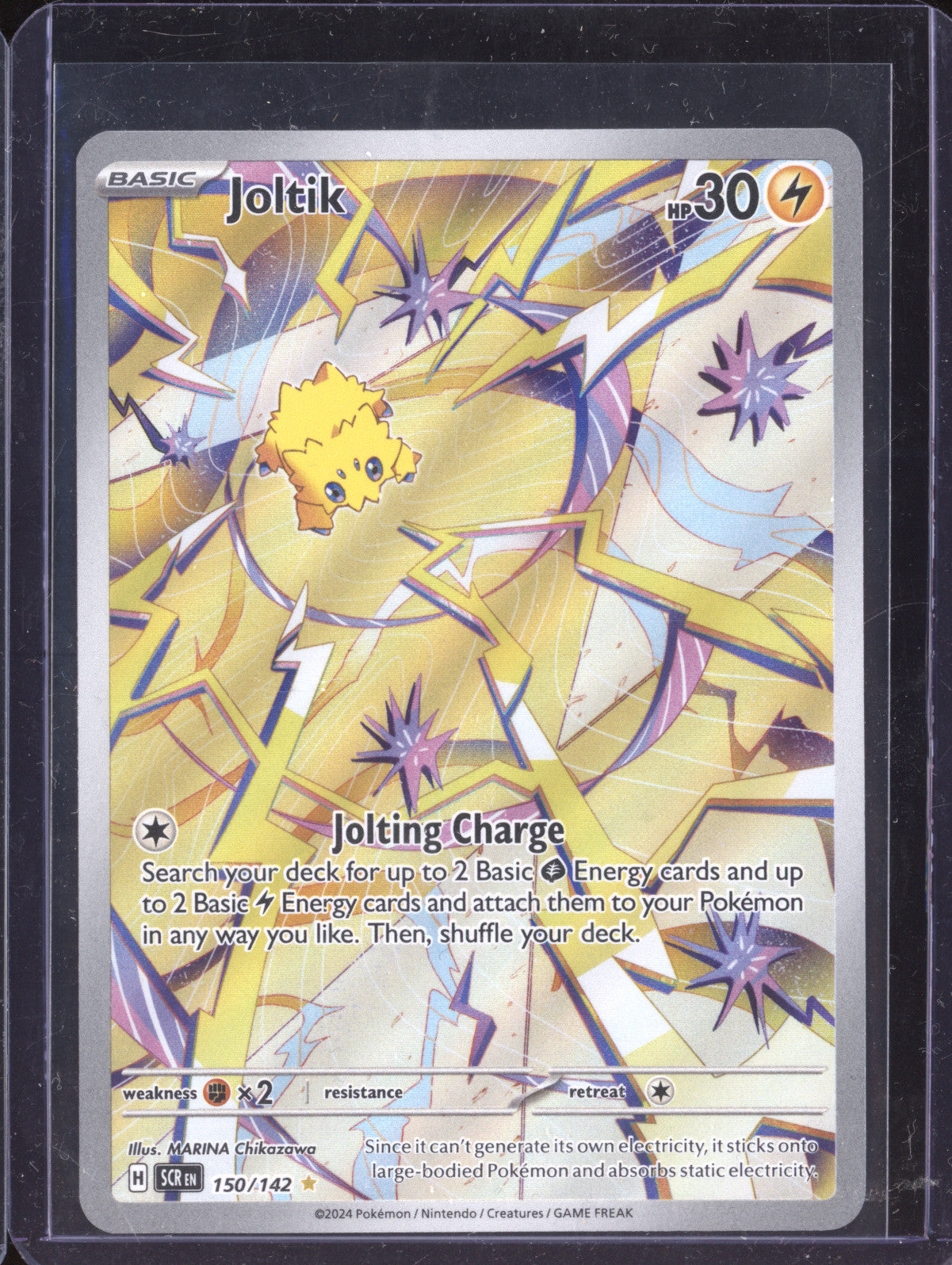Joltik 2024 Pokemon Stellar Crown 150/142 Illustration Rare