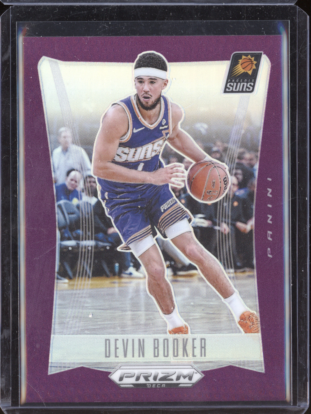 Devin Booker 2023-24 Panini Prizm Deca 279 Purple 36/99
