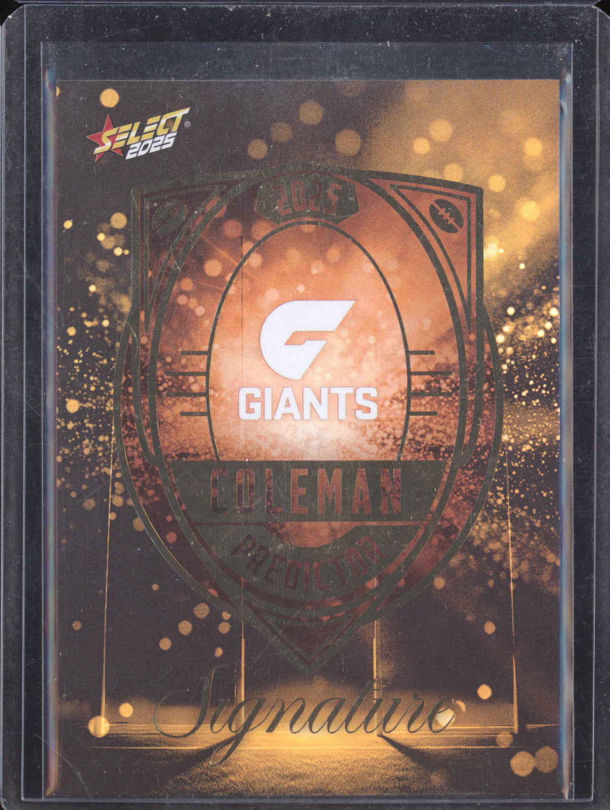 Greater Western Sydney 2025 Select Footy Stars Coleman Predictor Sig Gold /220