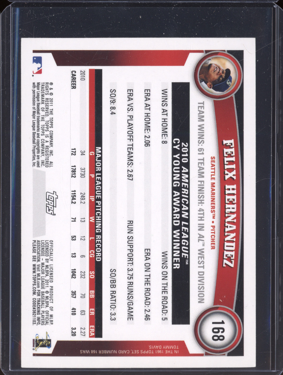 Felix Hernandez 2025 Topps Archives 168 Topps Originals Autographs /27