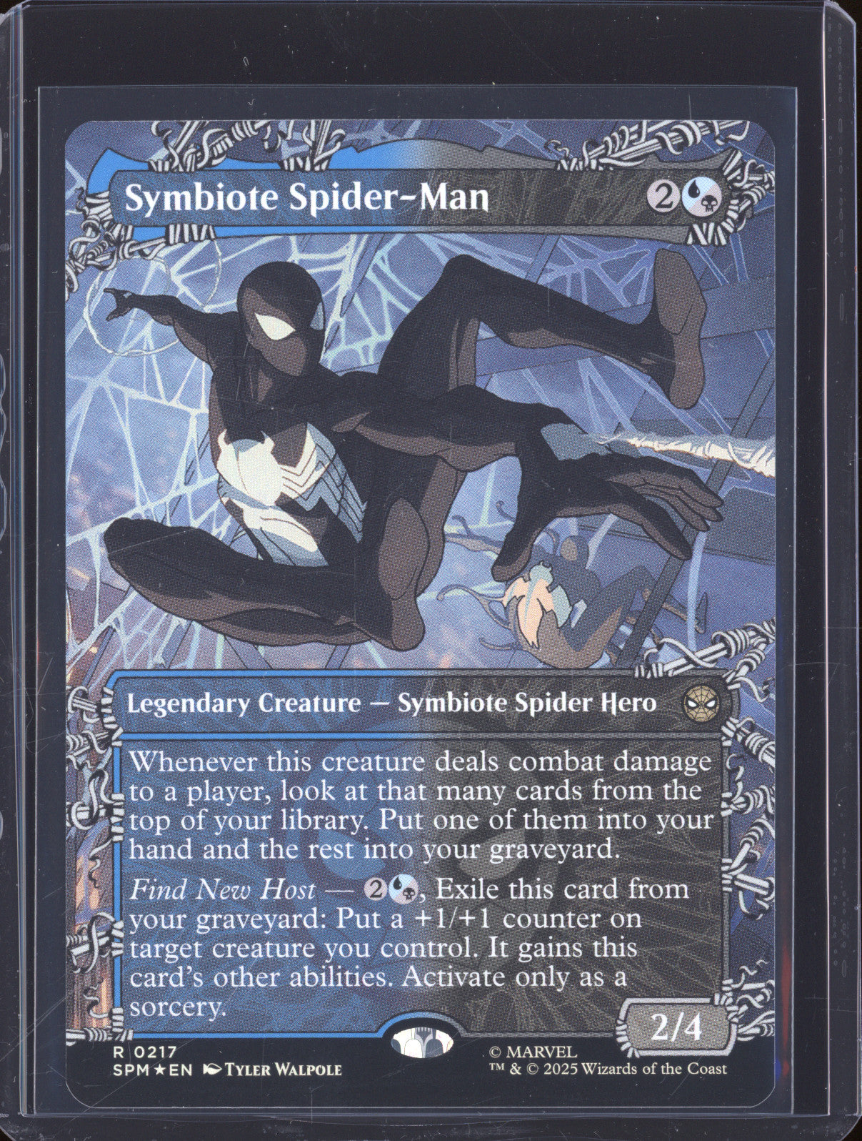 2025 Magic The Gathering Marvel 217 Symbiote Spider-Man Foil Borderless