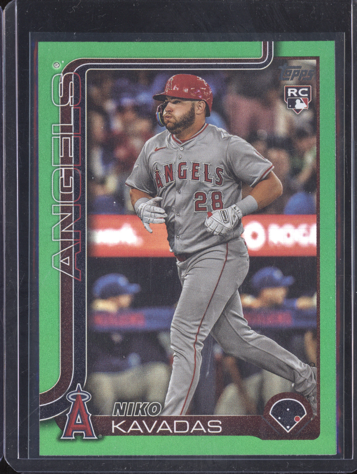 Niko Kavadas 2024 Topps Series 1 278 Green Foilboard RC 43/99