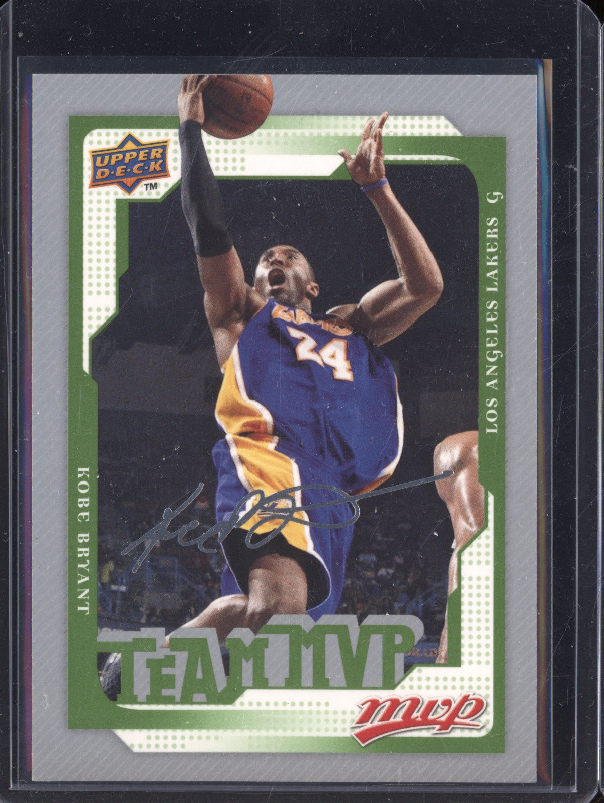 Kobe Bryant 2008-09 Upper Deck MVP 183 Silver Script