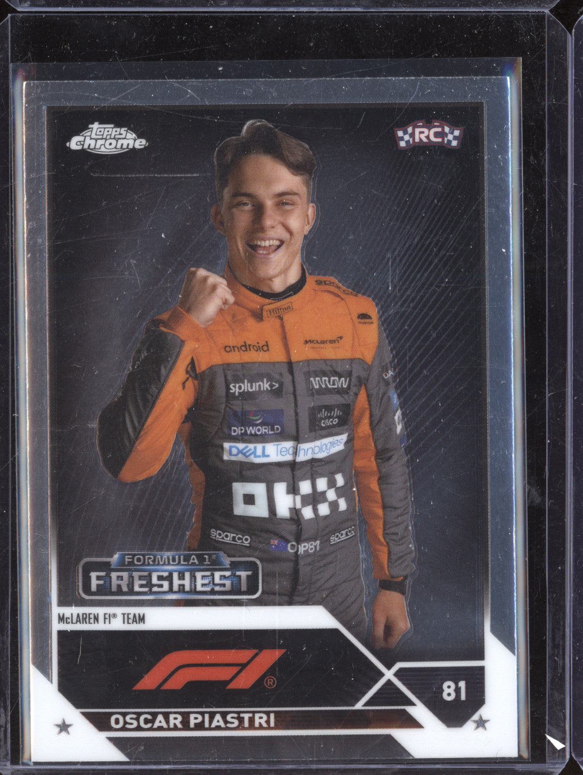 Oscar Piastri 2023 Topps Chrome F1 195 RC