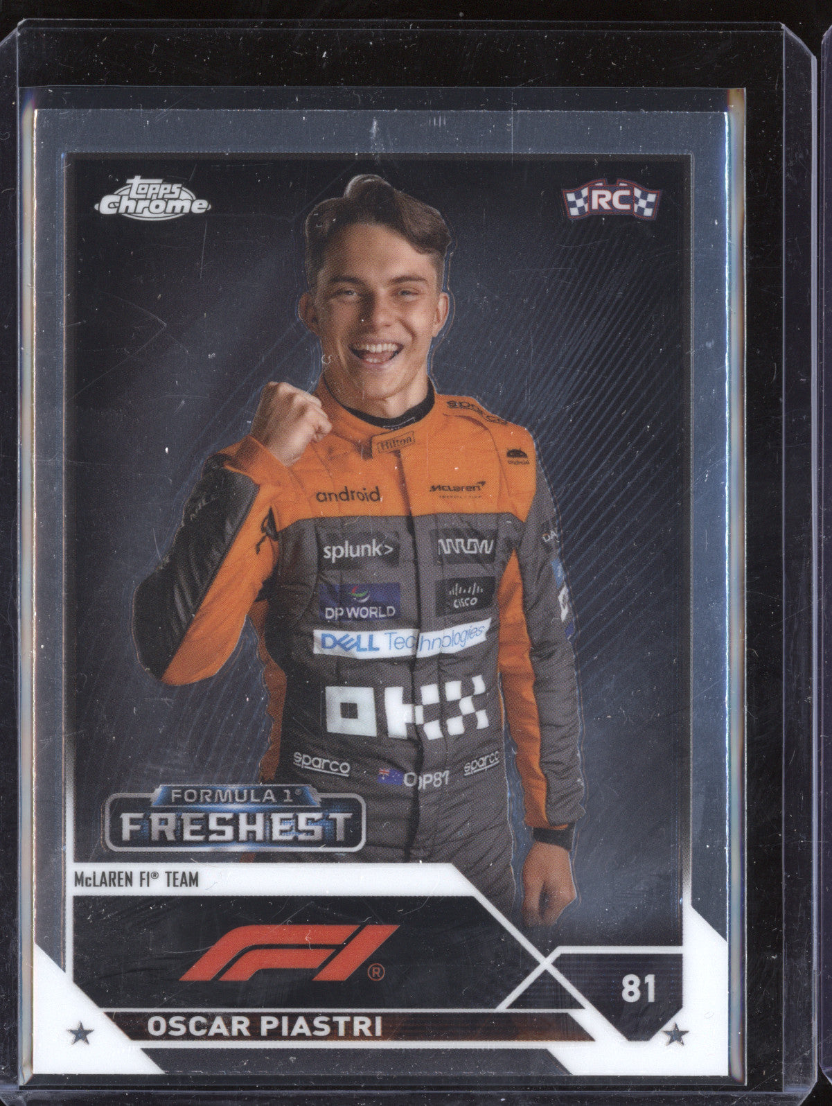 Oscar Piastri 2023 Topps Chrome F1 195 RC