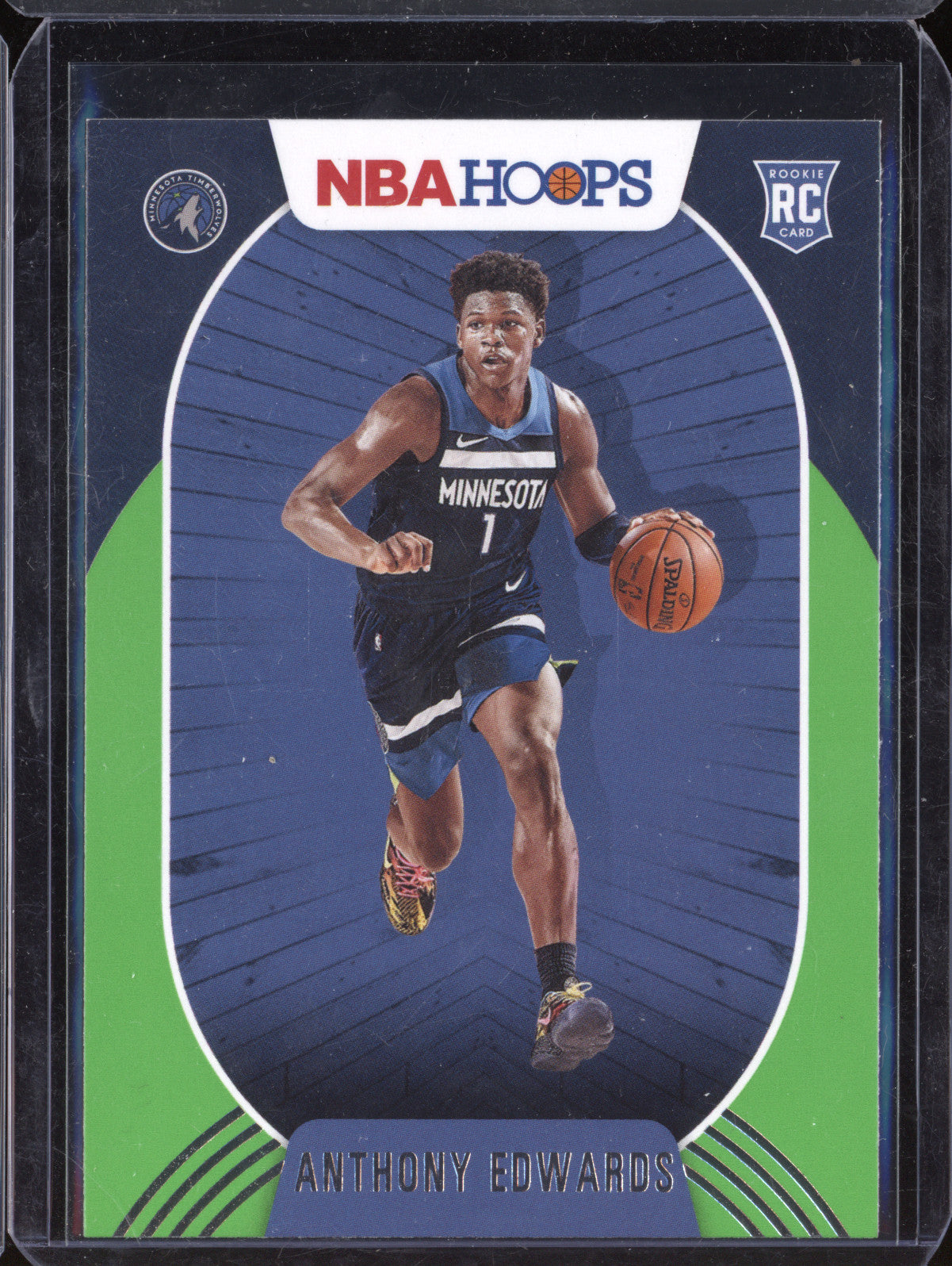 Anthony Edwards 2020-21 Panini Hoops 216 Neon Green RC