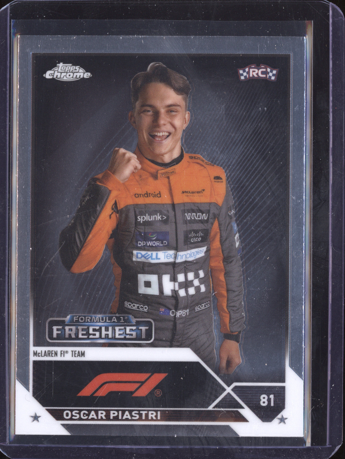 Oscar Piastri 2023 Topps Chrome F1 195 RC