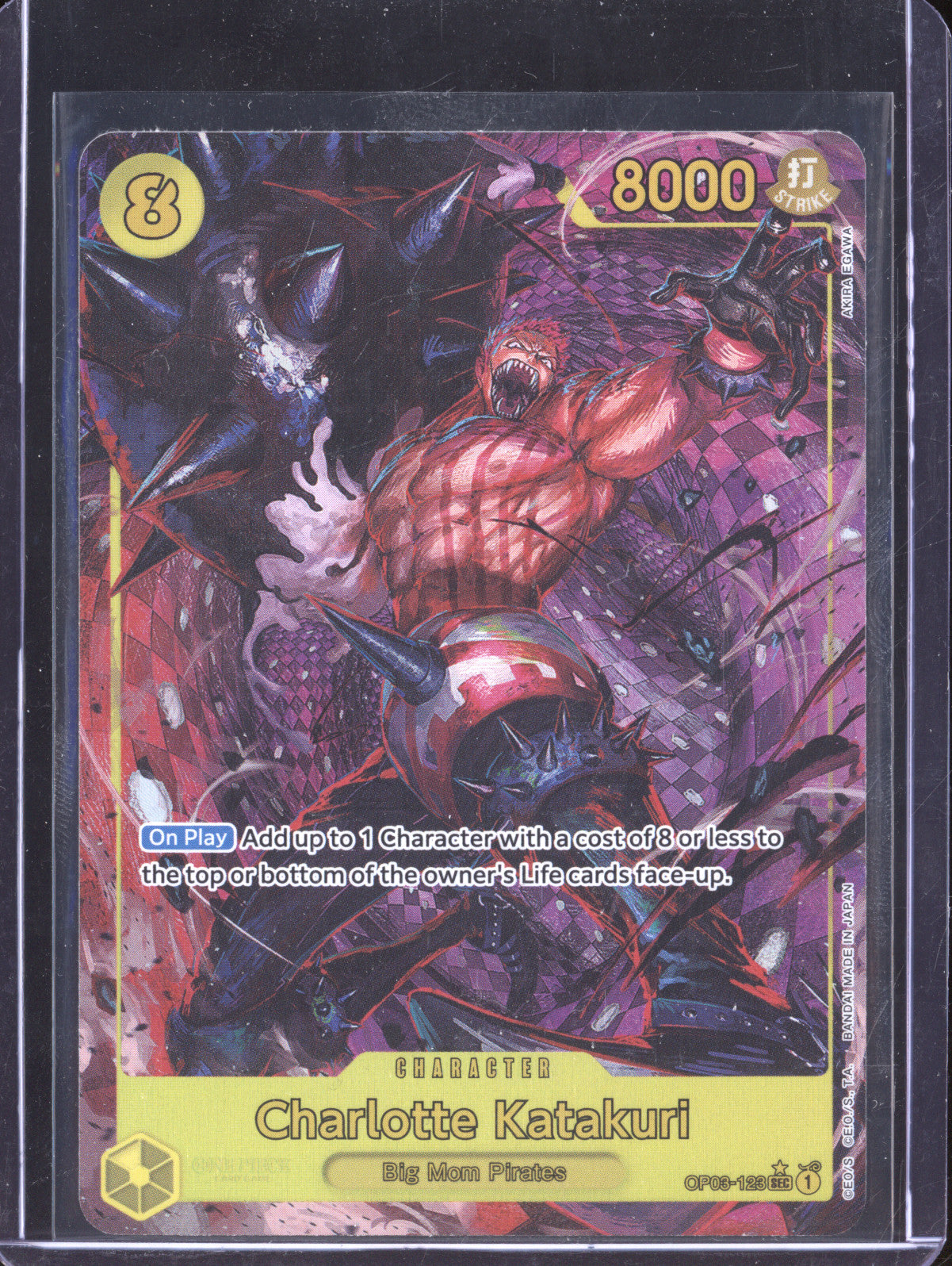 Charlotte Katakuri 2024 One Piece OP09 123 Secret Rare Alt Art