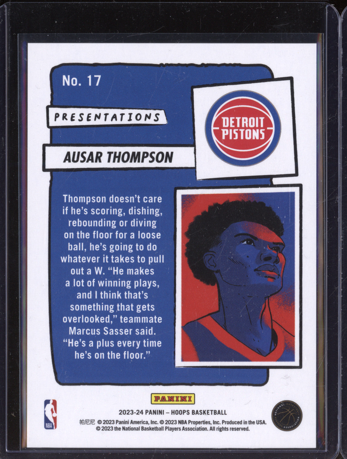 Ausar Thompson 2023-24 Panini Hoops 17 Presentations