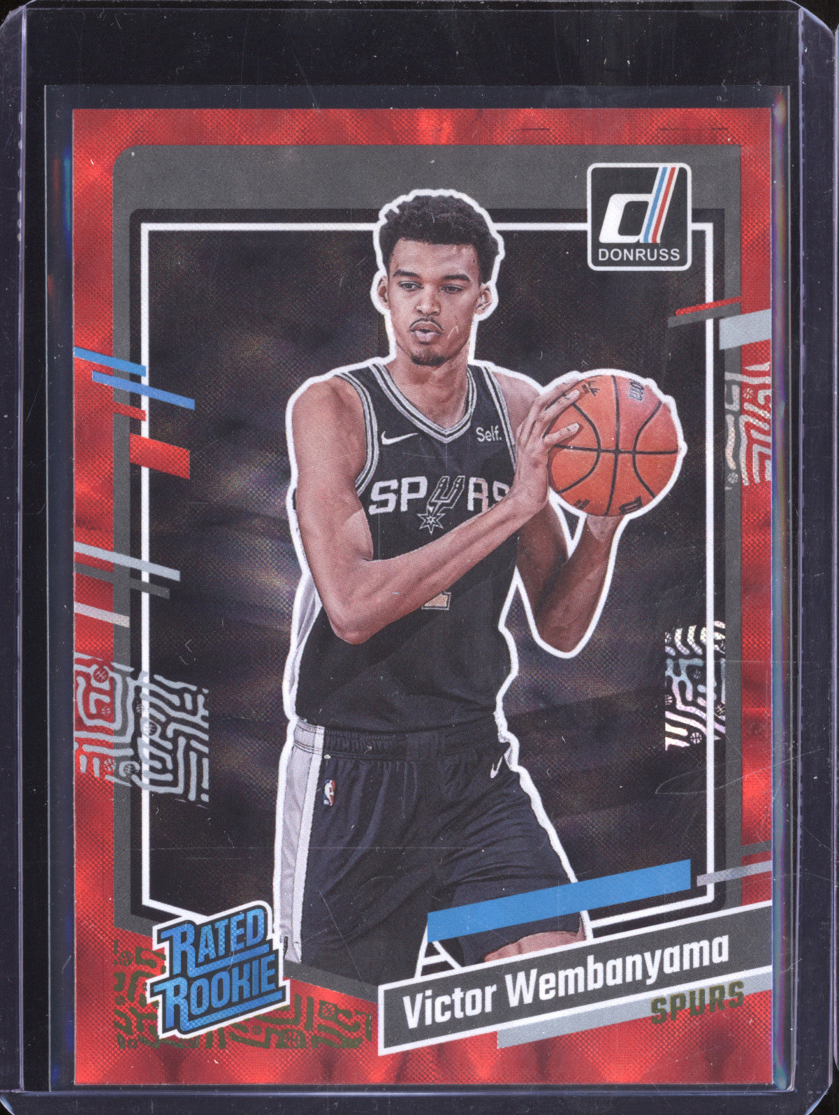 Victor Wembanyama 2023-24 Panini Donruss 220 Red Laser Holo RC