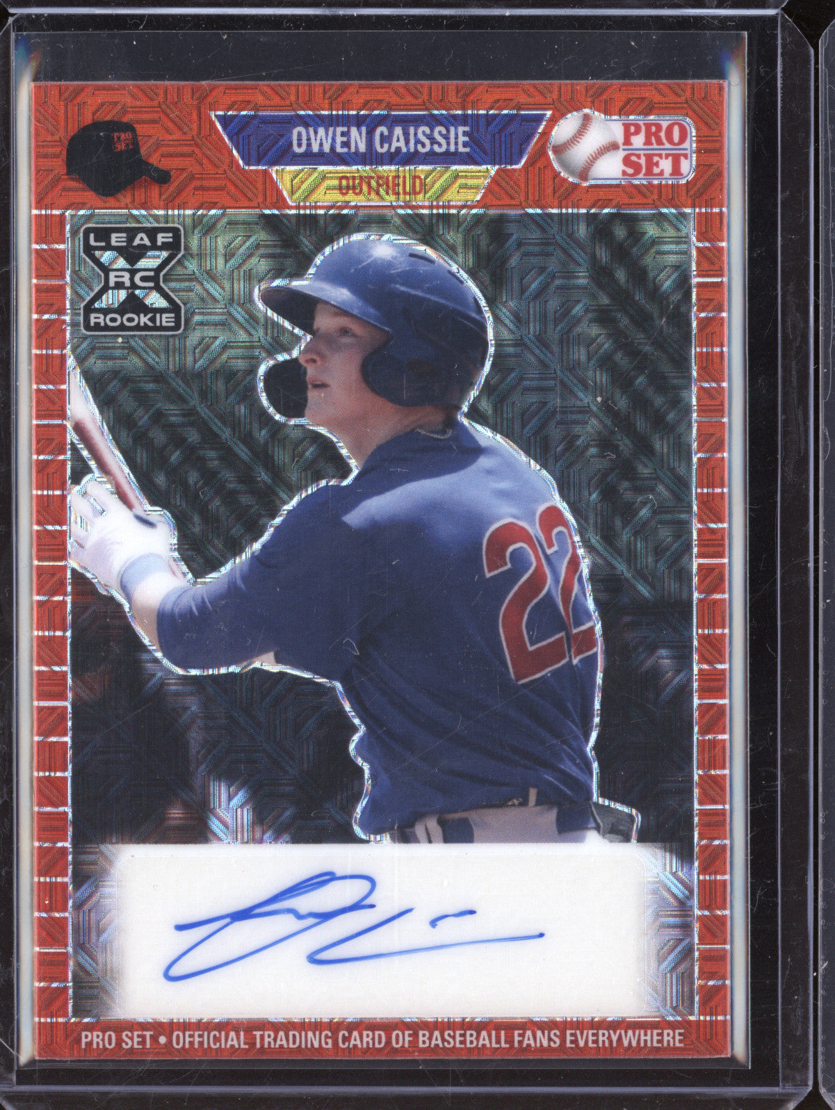 Owen Caissie 2021 Leaf Pro Set PA-OC1 1989 Pro Set Auto RC