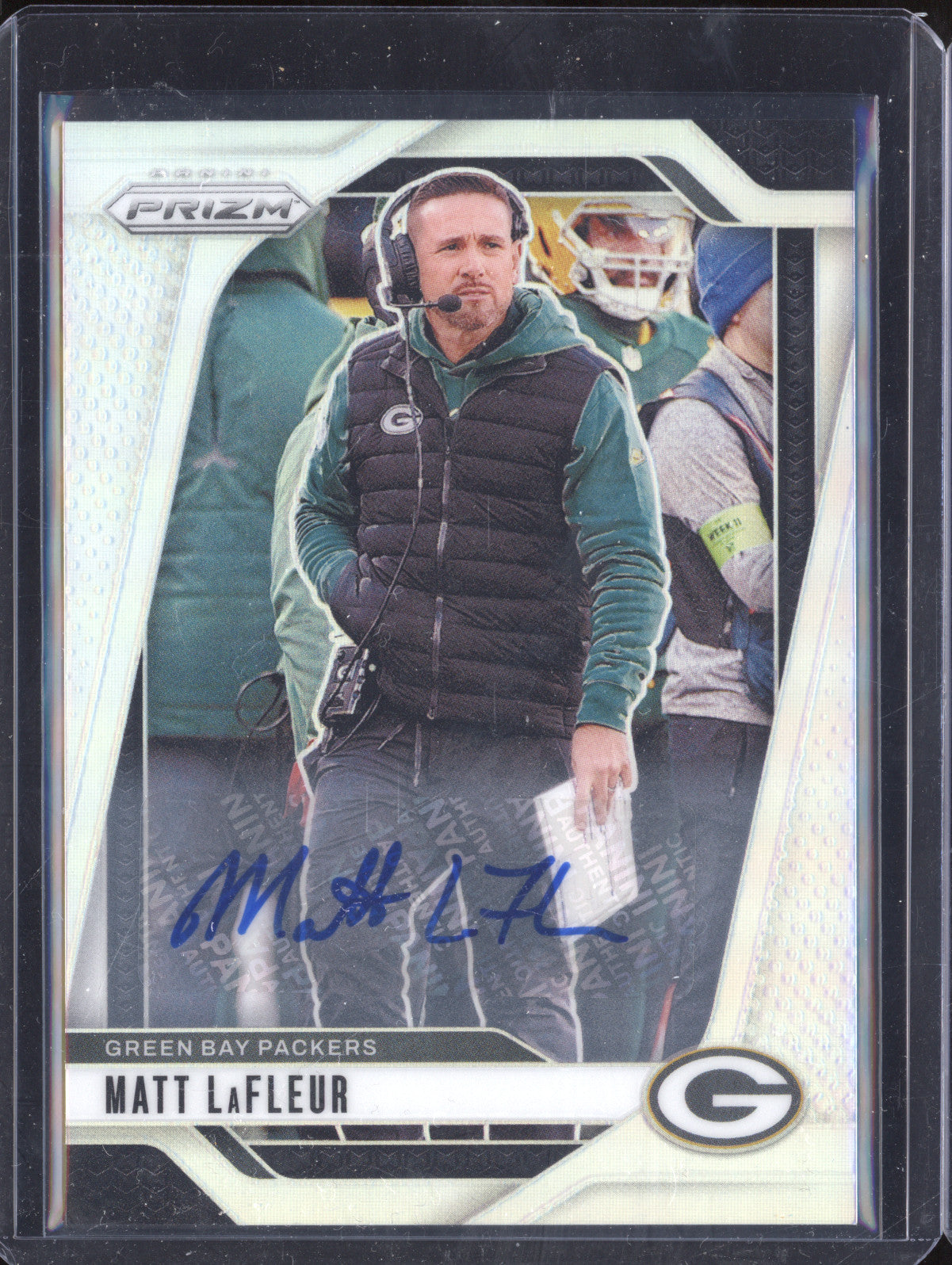 Matt LaFleur 2024 Panini Prizm 108 Silver Auto