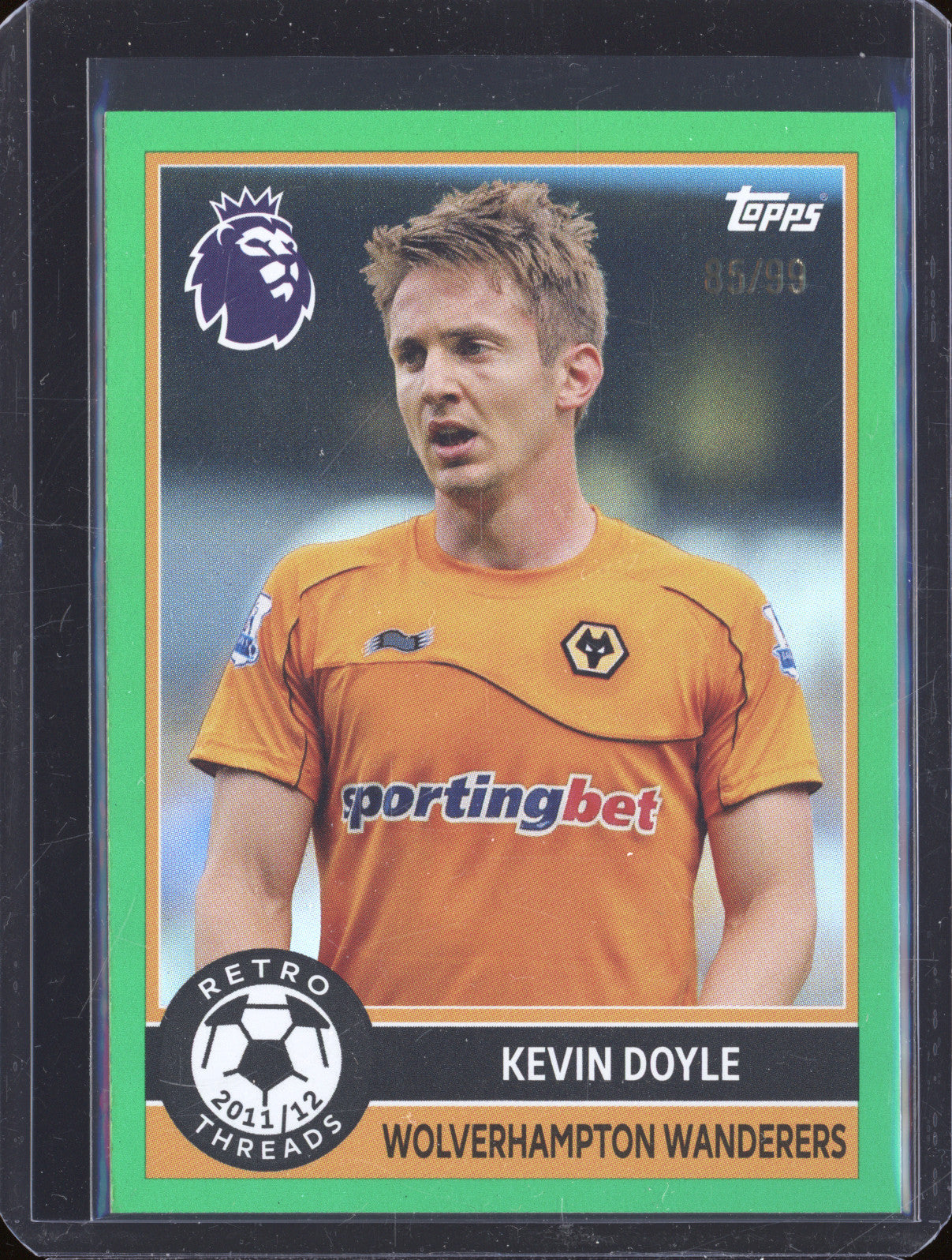 Kevin Doyle 2025-26 Topps Premier League 398 Retro Threads Green 85/99