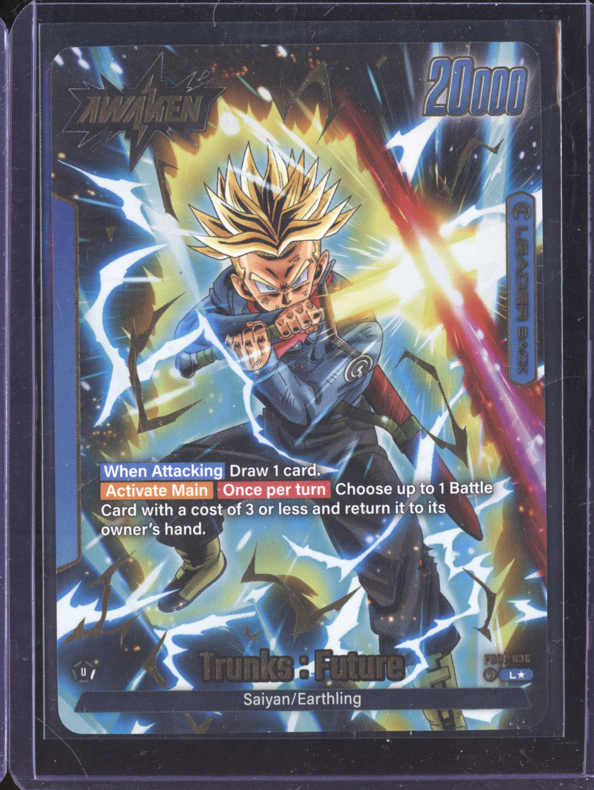 Trunks : Future 2024 Dragon Ball Super Awakened Pulse FB01-036 Leader Alt Art