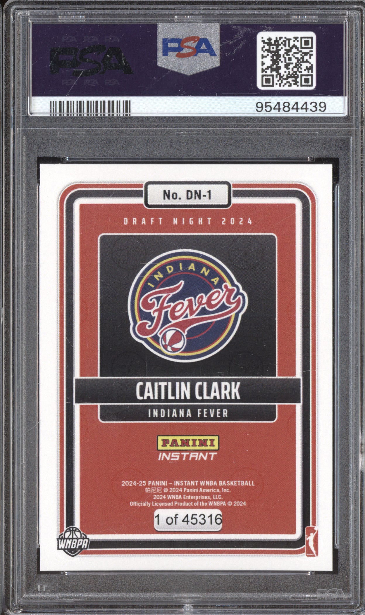 2024 Panini DN1 Caitlin Clark Fever RC PSA 9