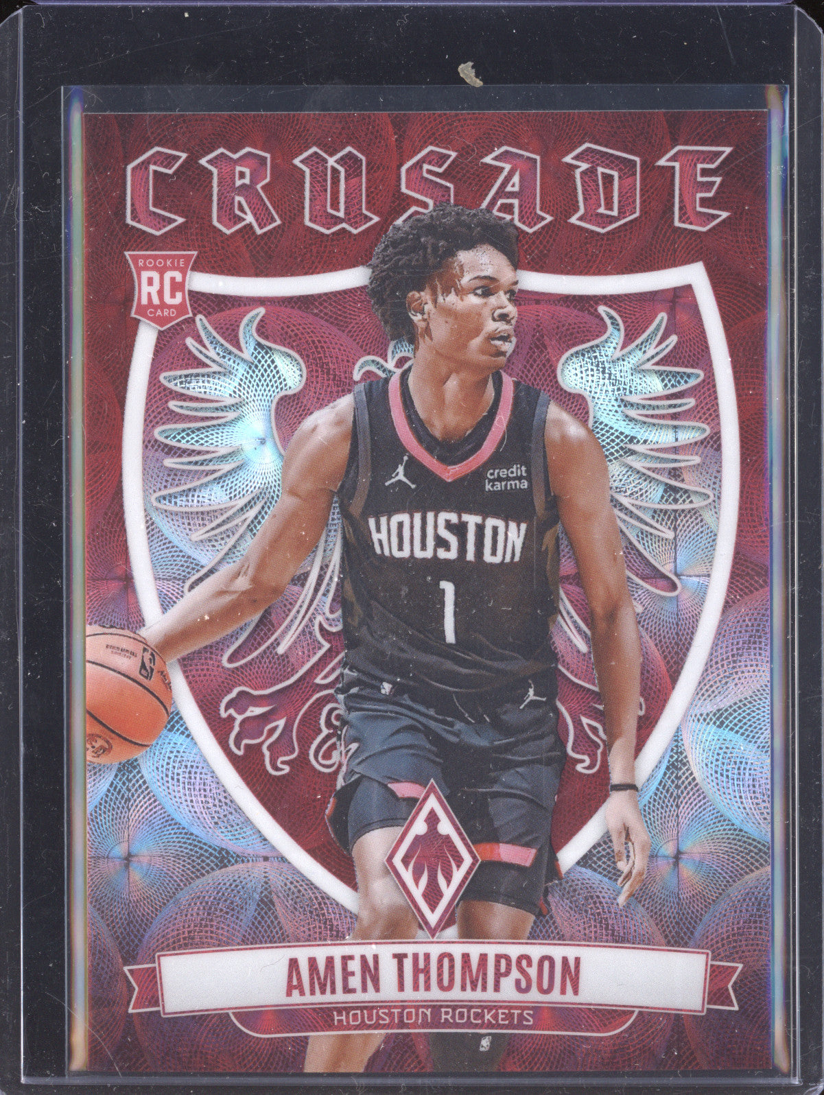 Amen Thompson 2023-24 Panini Phoenix 17 Crusade International Red RC 69/75