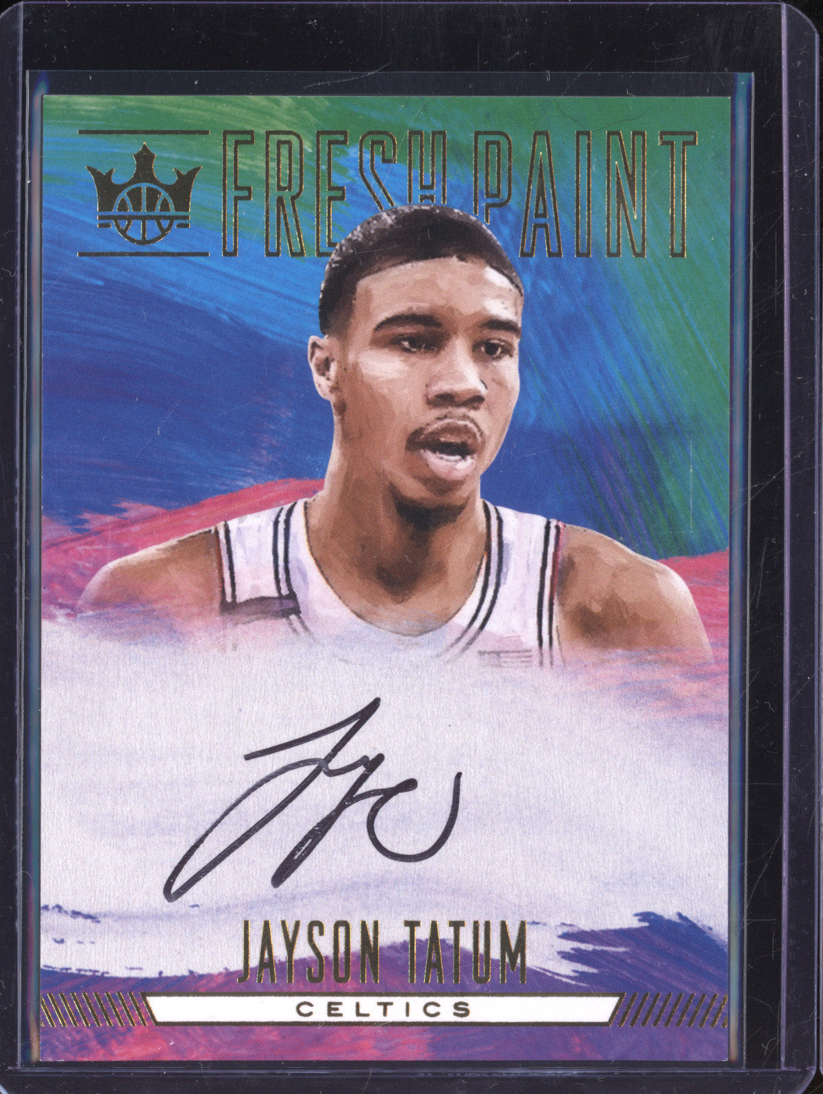 Jayson Tatum 2017-18 Panini Court Kings FP1-JAT Freshpaint Auto