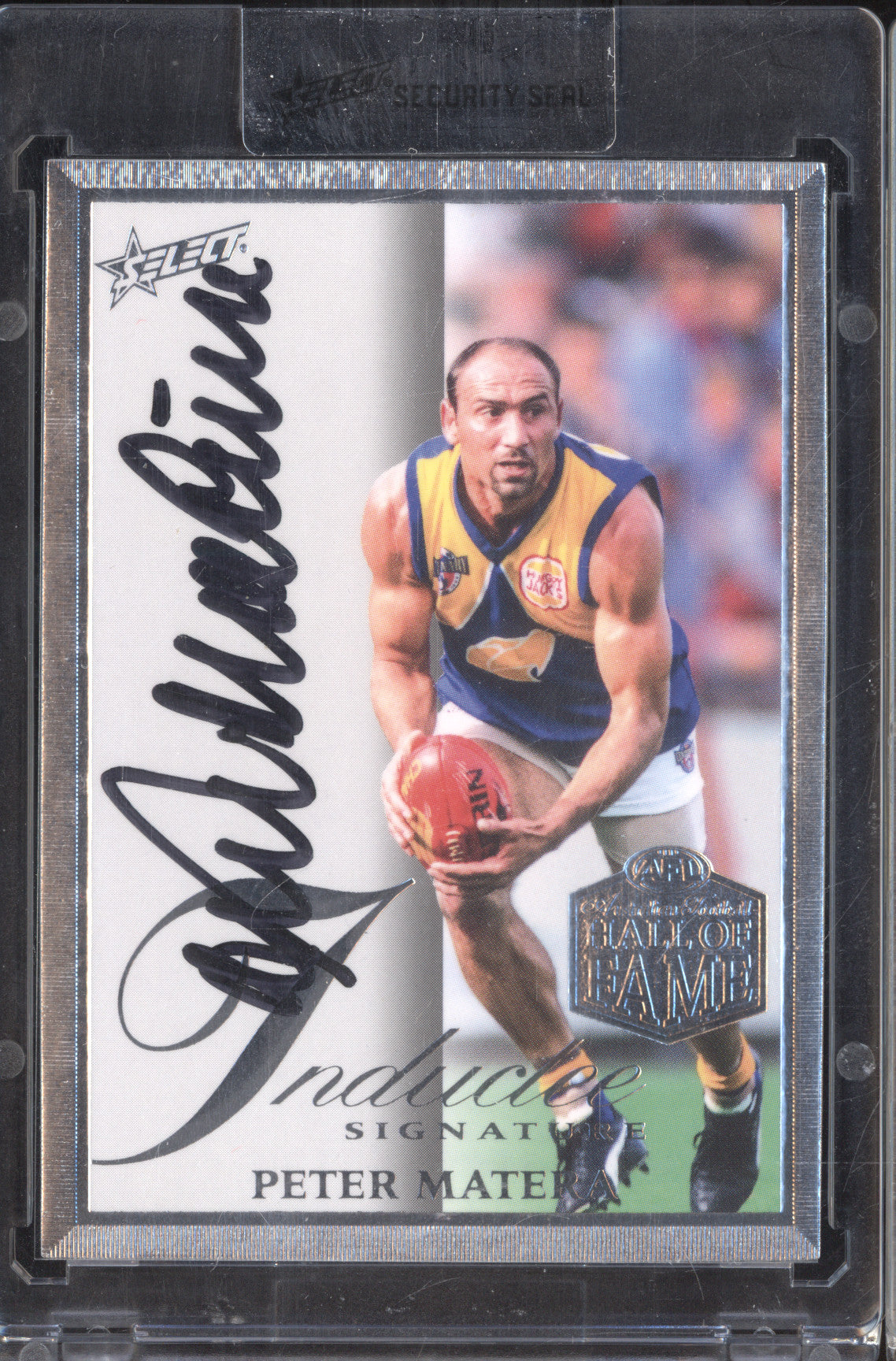 Peter Matera 2024 Select Legacy HFIS34 Hall of Fame Inductee Signature 12/110