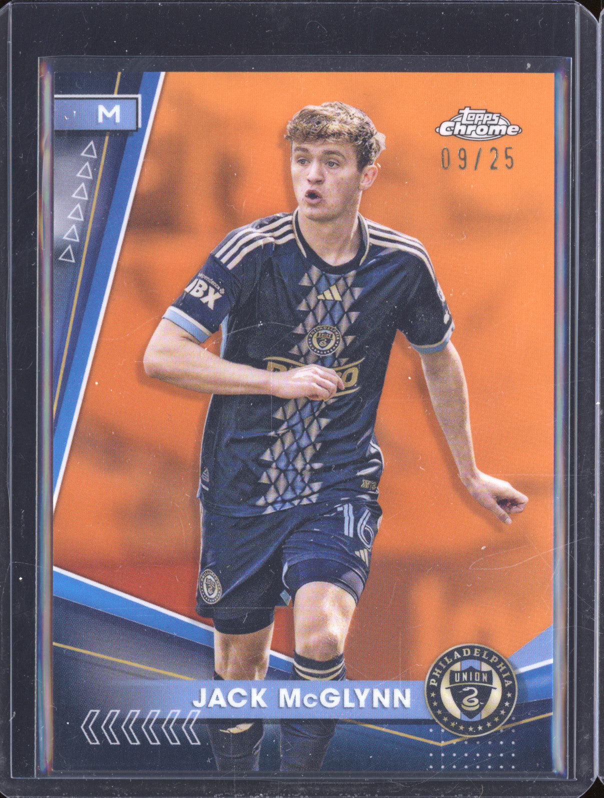 Jack McGlynn 2024 Topps Chrome MLS 37 Orange Refractor 9/25