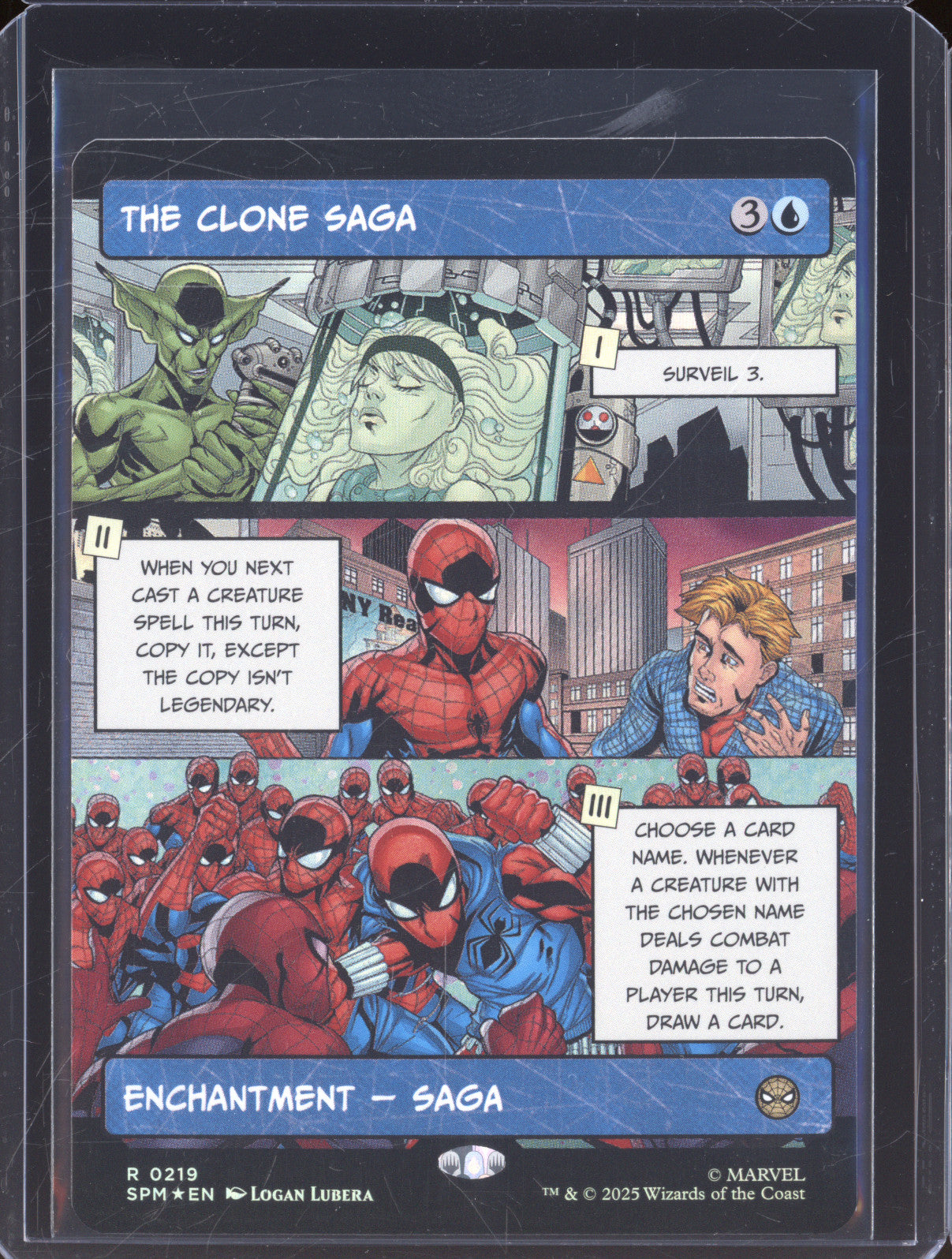 2025 Magic The Gathering Marvel's Spider-Man 219 The Clone Saga Foil Borderless