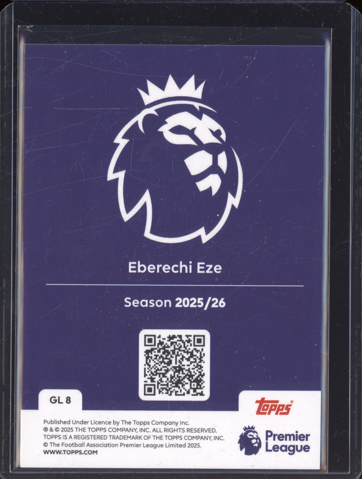 Eberechi Eze 2025-26 Topps Premier League GL 8 Gold Lion