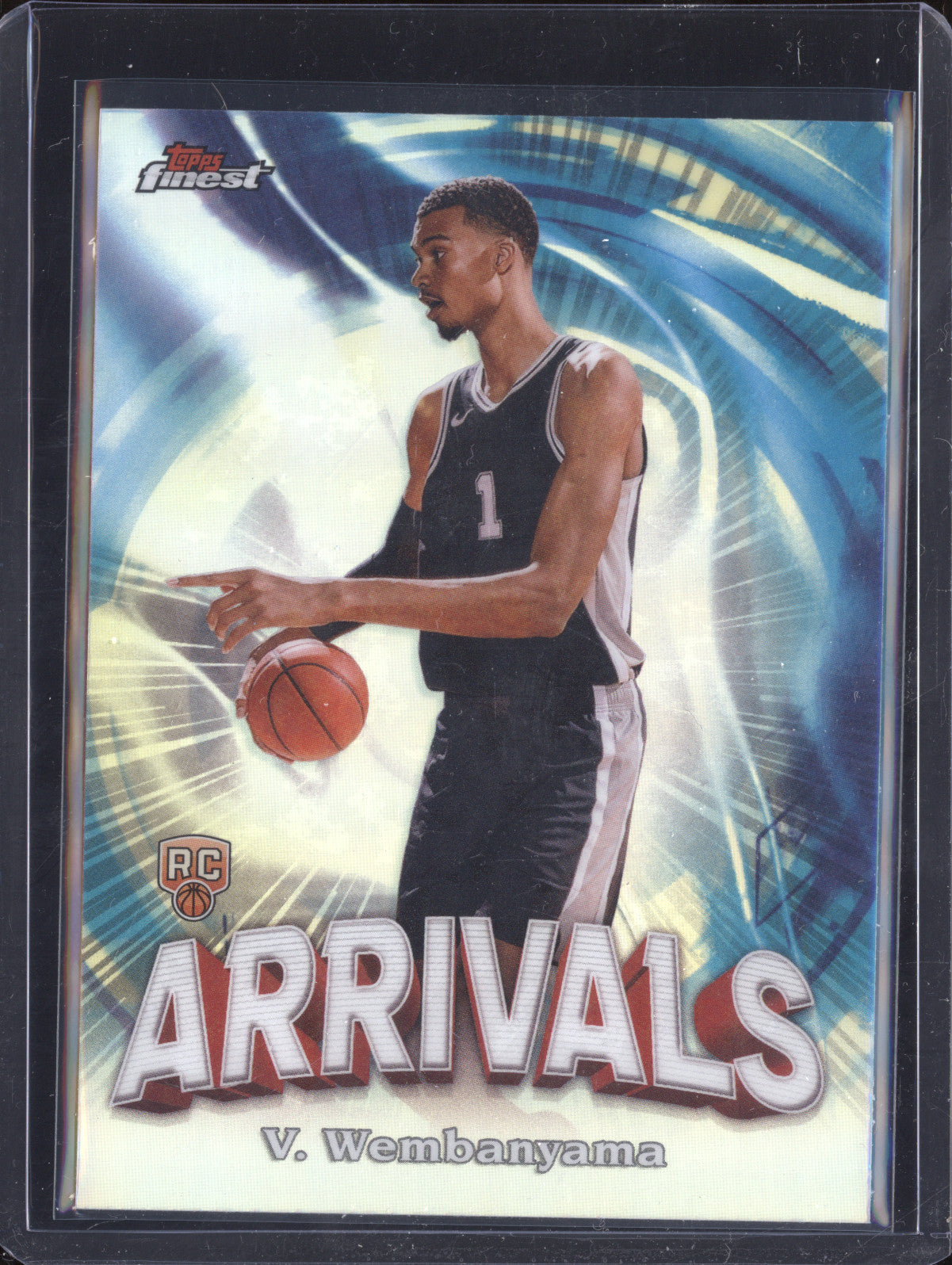 Victor Wembanyama 2023-24 Topps Finest A-6 Arrivals Refractor RC
