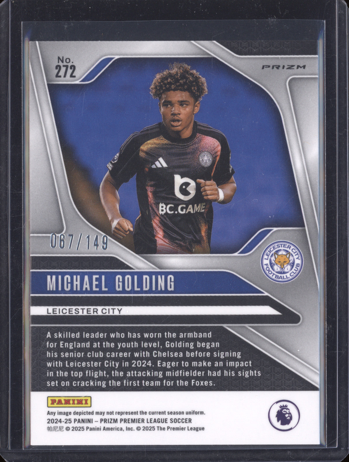 2024-25 Panini Premier League 272 Michael Golding Pink Fastbreak RC 067/149