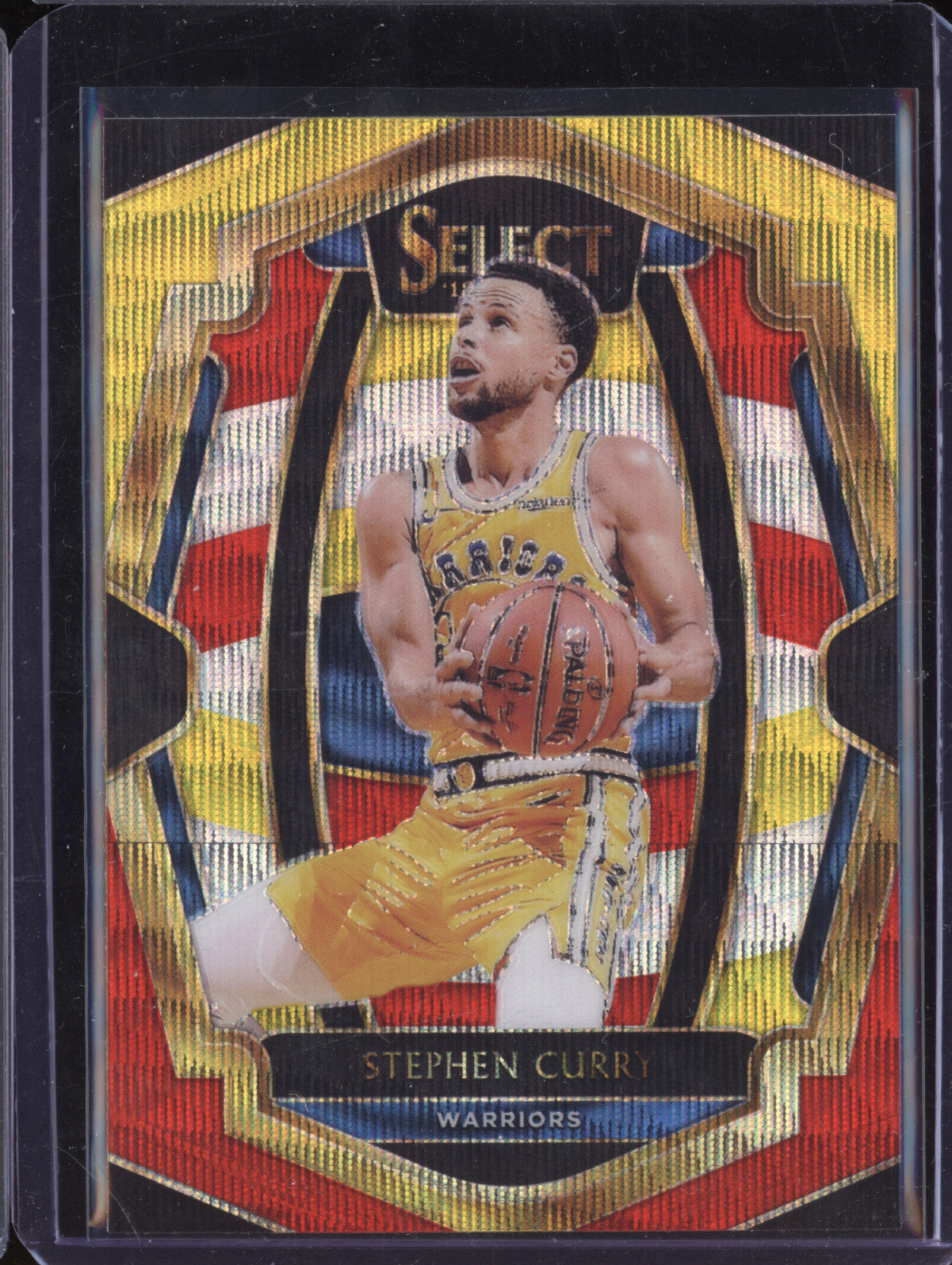Stephen Curry 2018-19 Panini Select 108 Tri Color