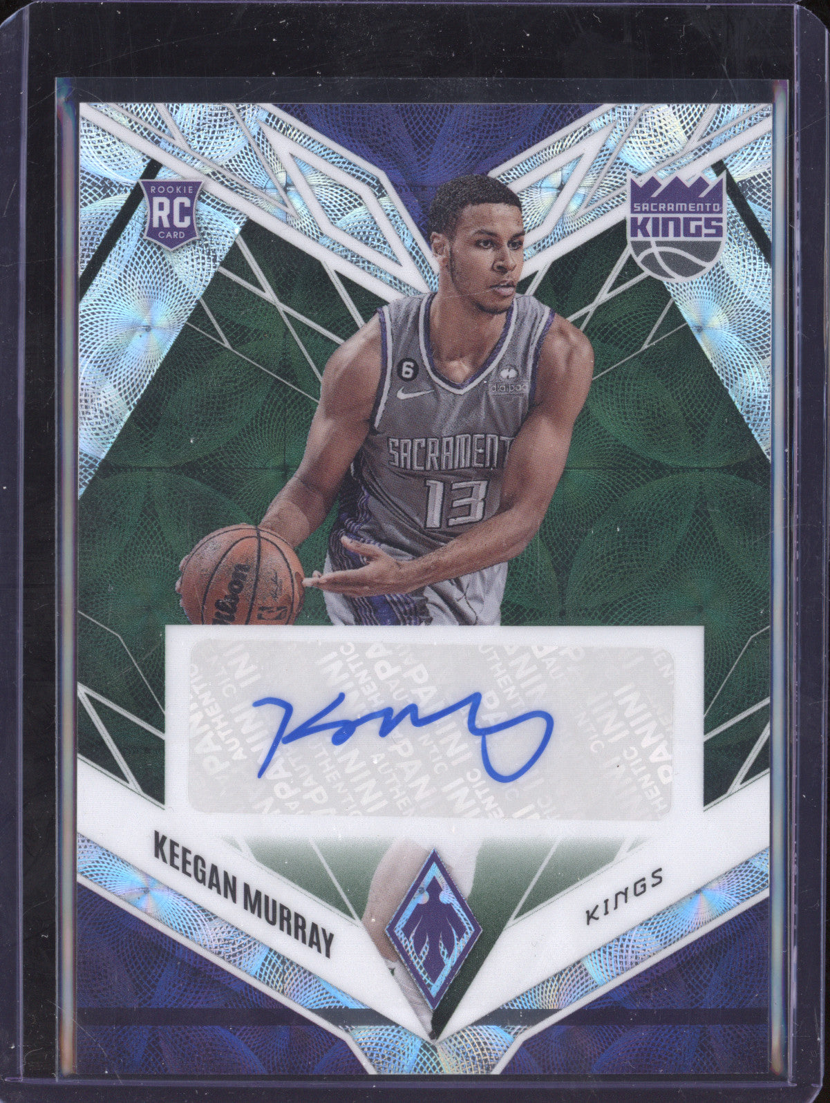 Keegan Murray 2022-23 Panini Chronicles PRA-KEM Phoenix Rookie Auto Asia Jade RC