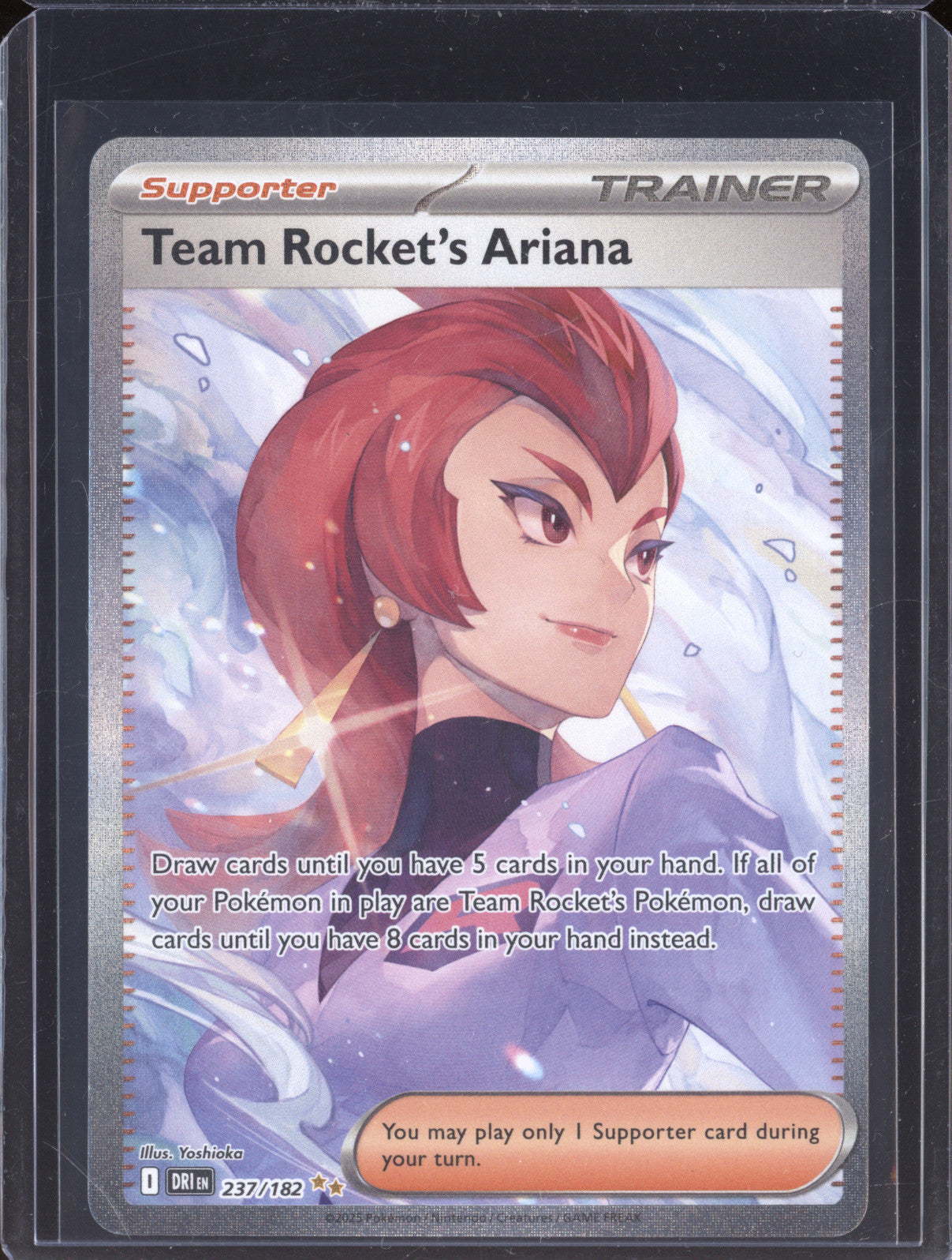 Team Rocket's Ariana 2025 Pokemon Destined Rivals 237 Special Illustration Rare