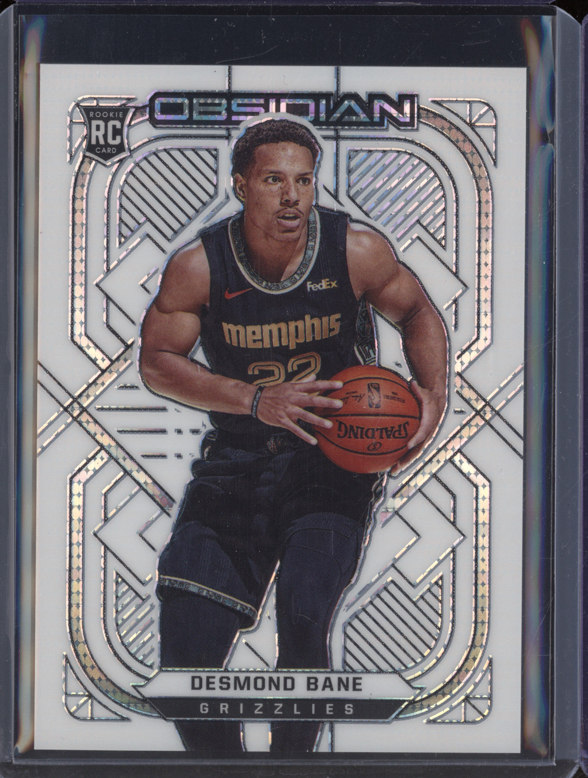 Desmond Bane 2020-21 Panini Obsidian 158 Electric Etch White Pulsar RC